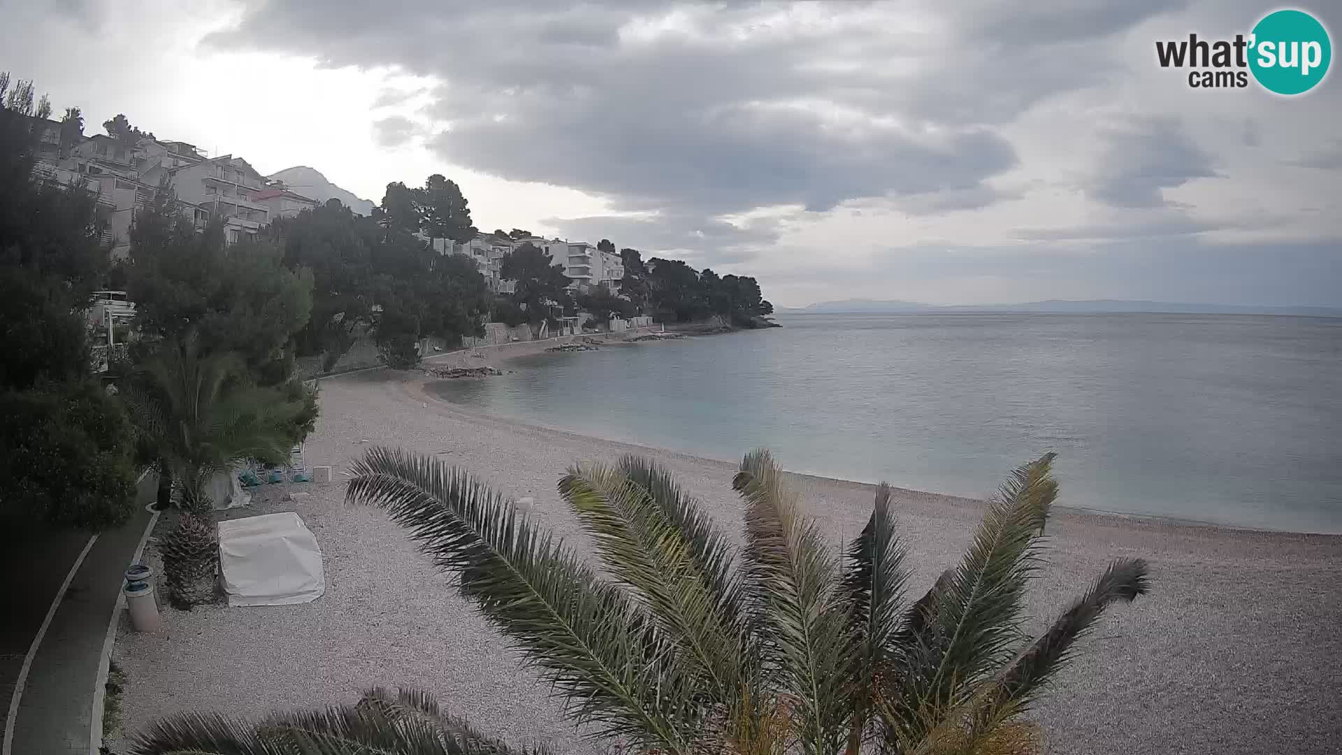 Webcam Lučica Beach Brela – Live View from the Adriatic Coast