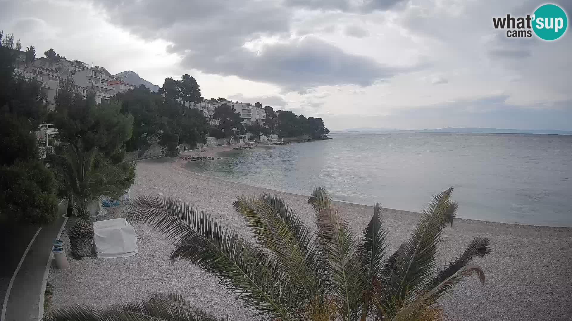 Webcam Lučica Beach Brela – Live View from the Adriatic Coast
