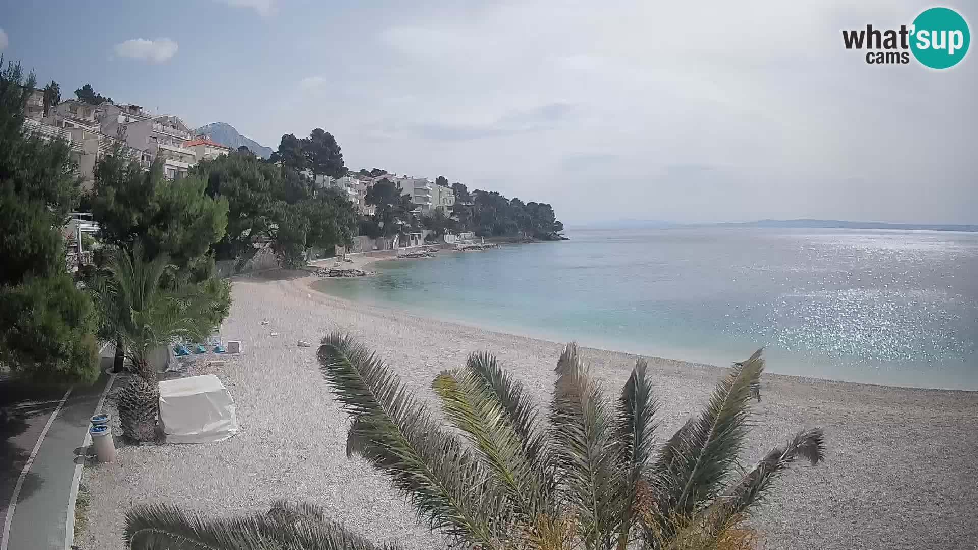 Webcam Lučica Beach Brela – Live View from the Adriatic Coast