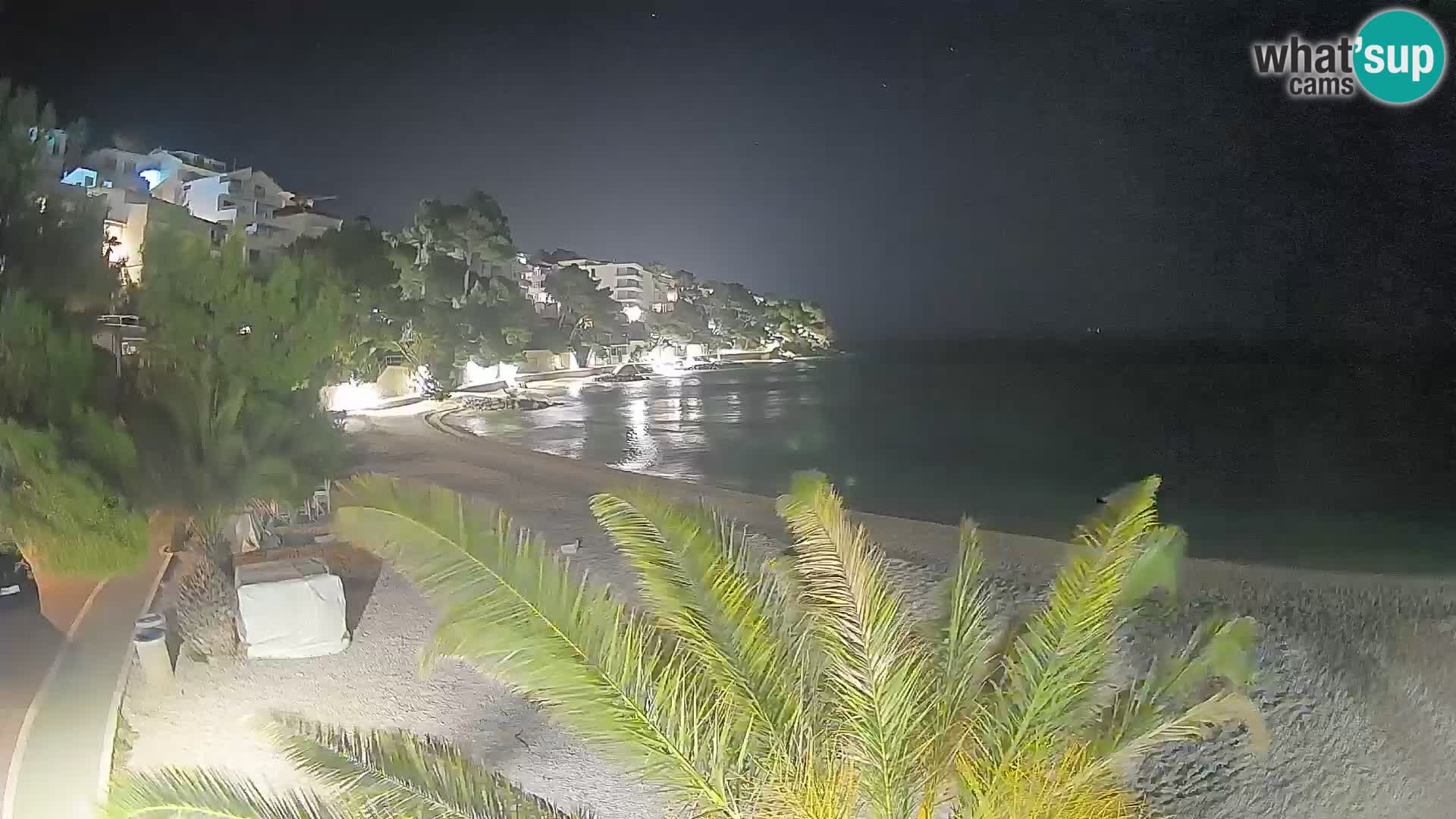 Webcam Lučica Beach Brela – Live View from the Adriatic Coast