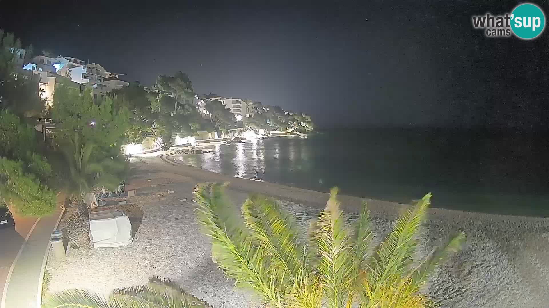 Webcam Lučica Beach Brela – Live View from the Adriatic Coast