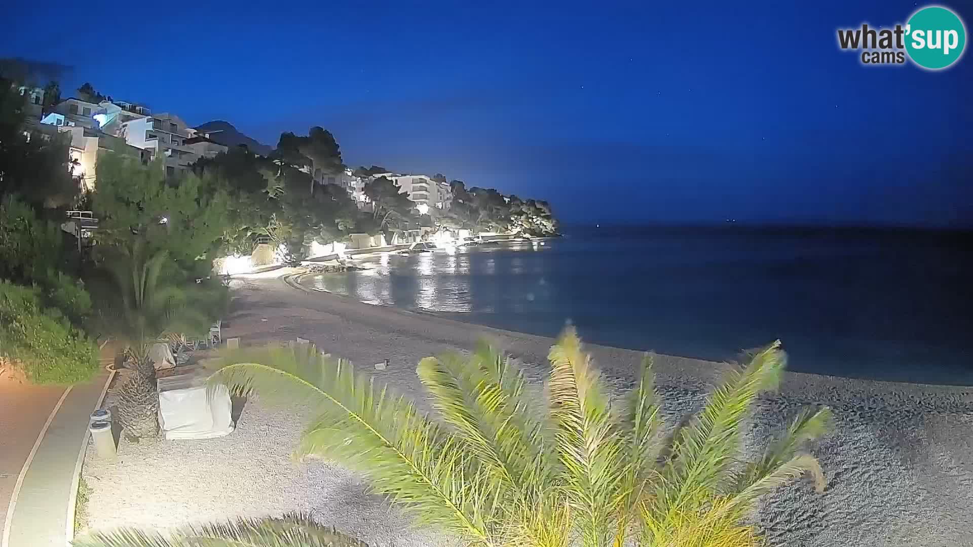 Webcam Lučica Beach Brela – Live View from the Adriatic Coast