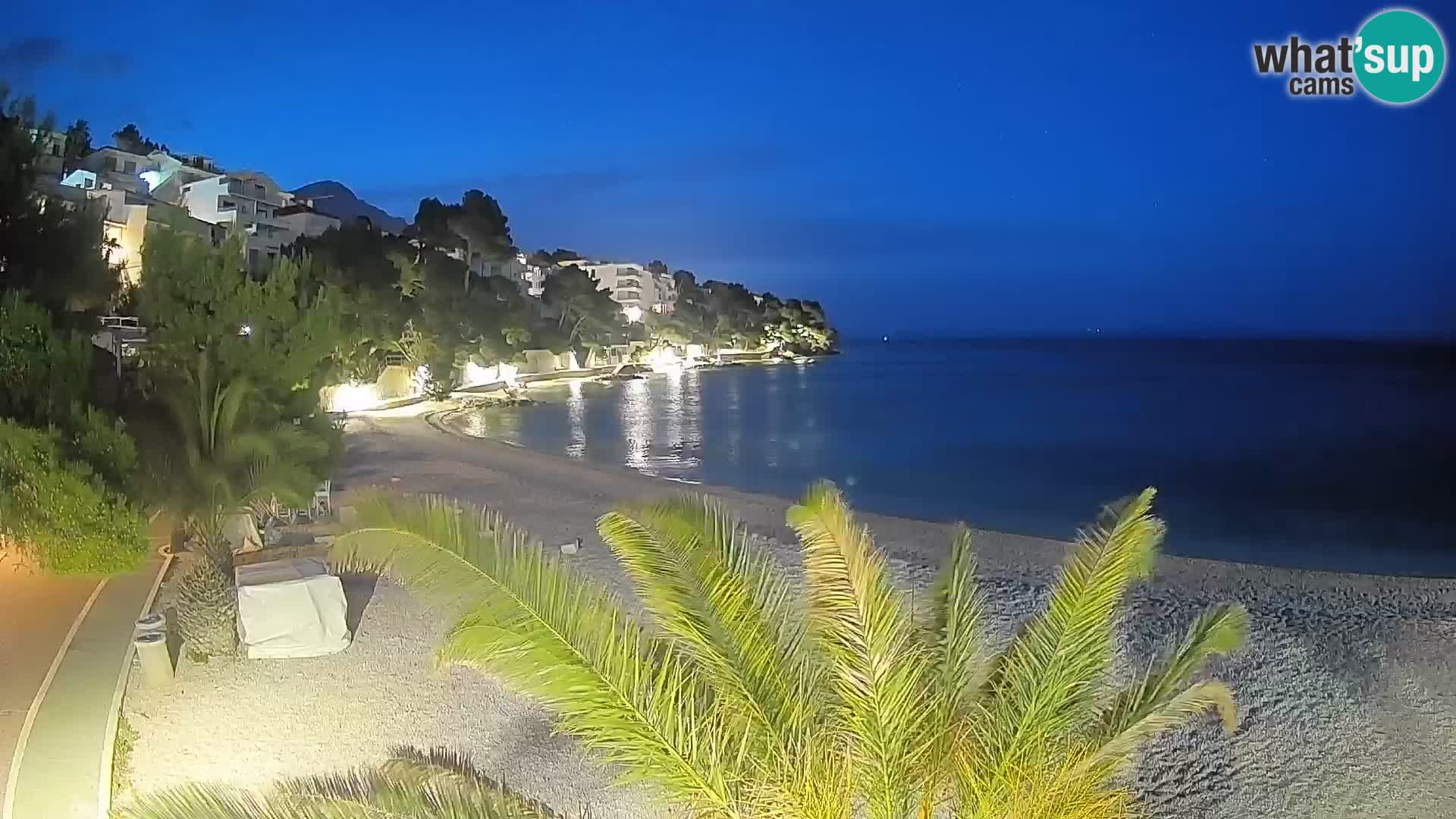Webcam Lučica Beach Brela – Live View from the Adriatic Coast