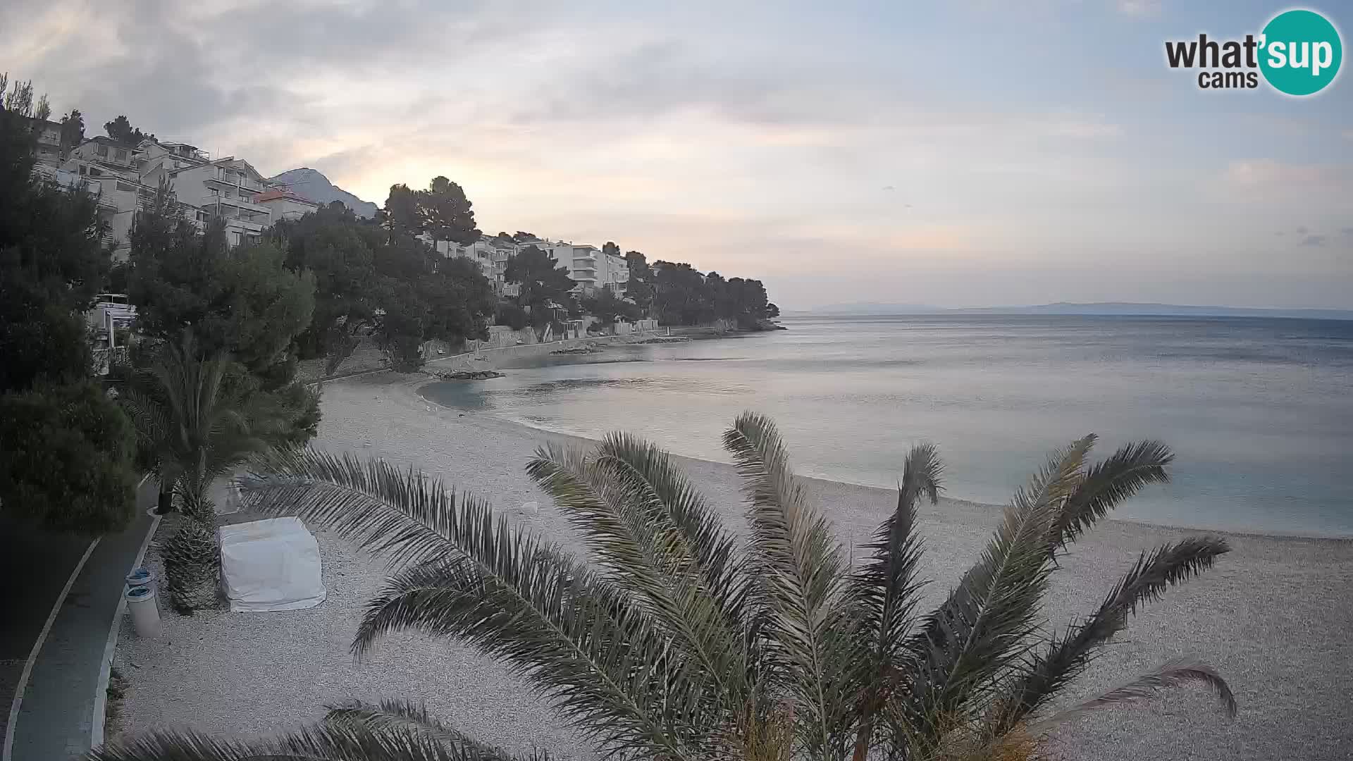 Webcam Lučica Beach Brela – Live View from the Adriatic Coast
