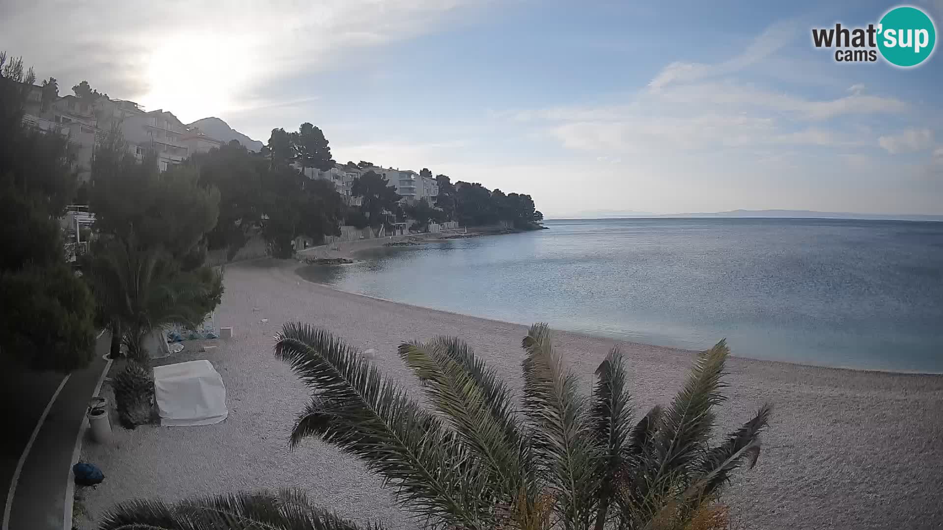 Webcam Lučica Beach Brela – Live View from the Adriatic Coast