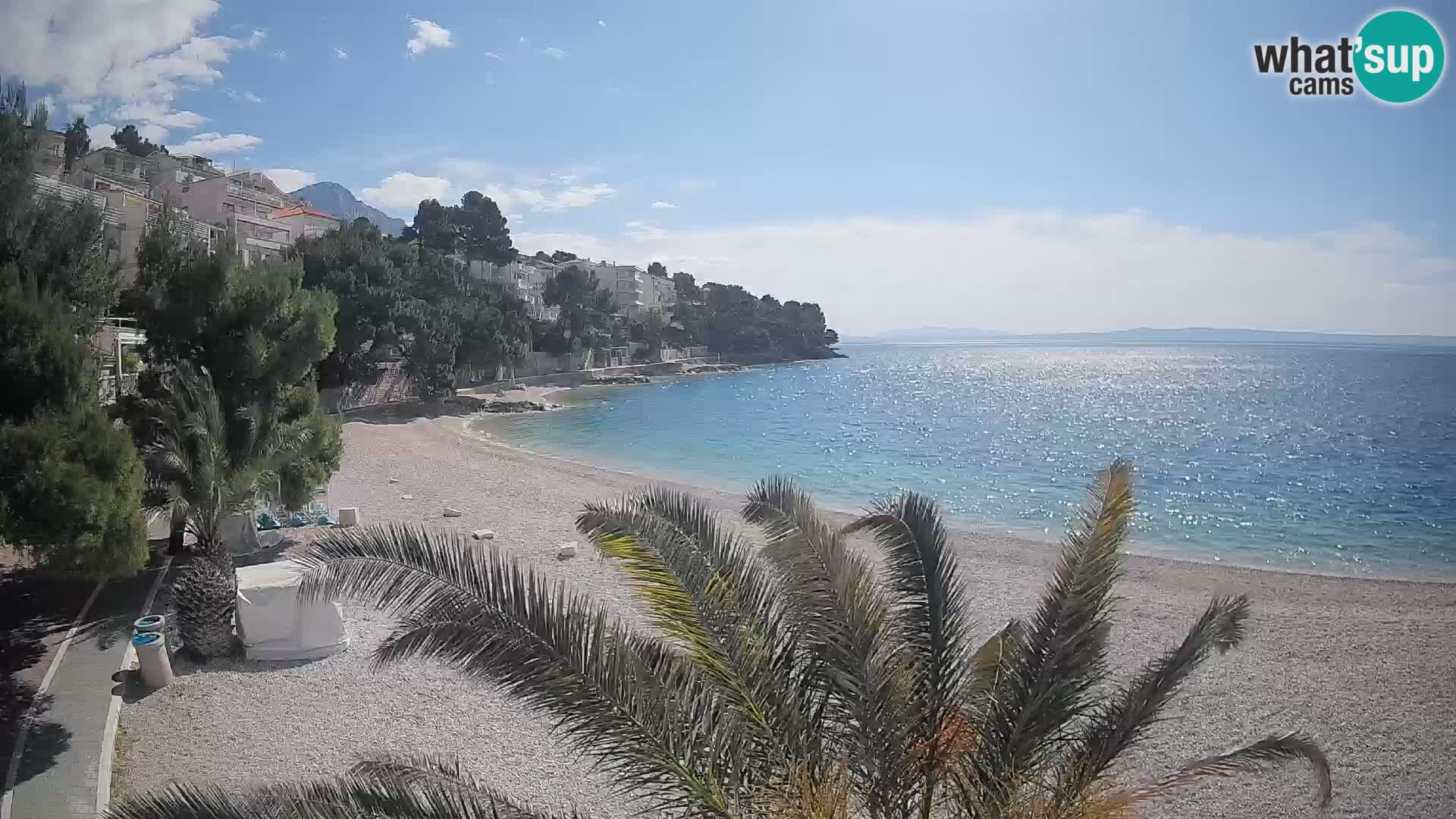 Webcam Lučica Beach Brela – Live View from the Adriatic Coast