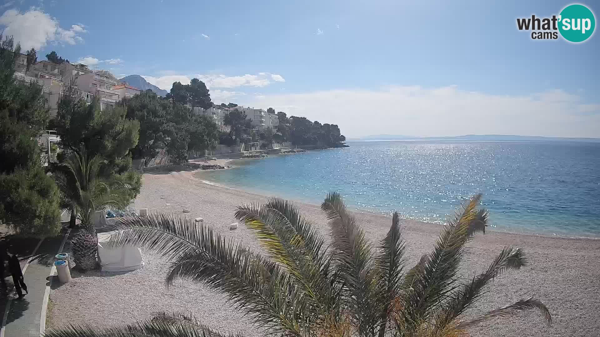 Webcam Lučica Beach Brela – Live View from the Adriatic Coast
