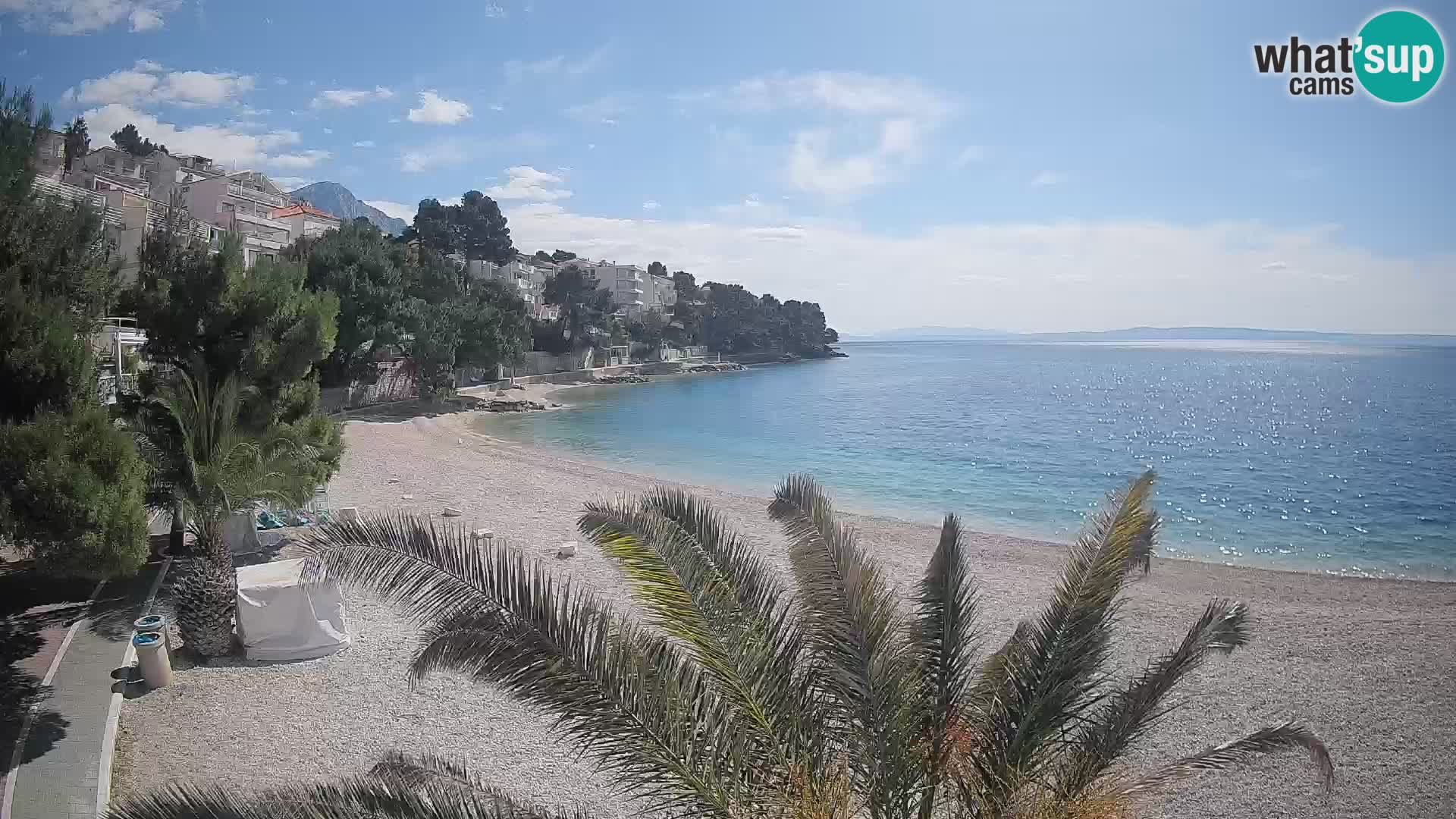 Webcam Lučica Beach Brela – Live View from the Adriatic Coast