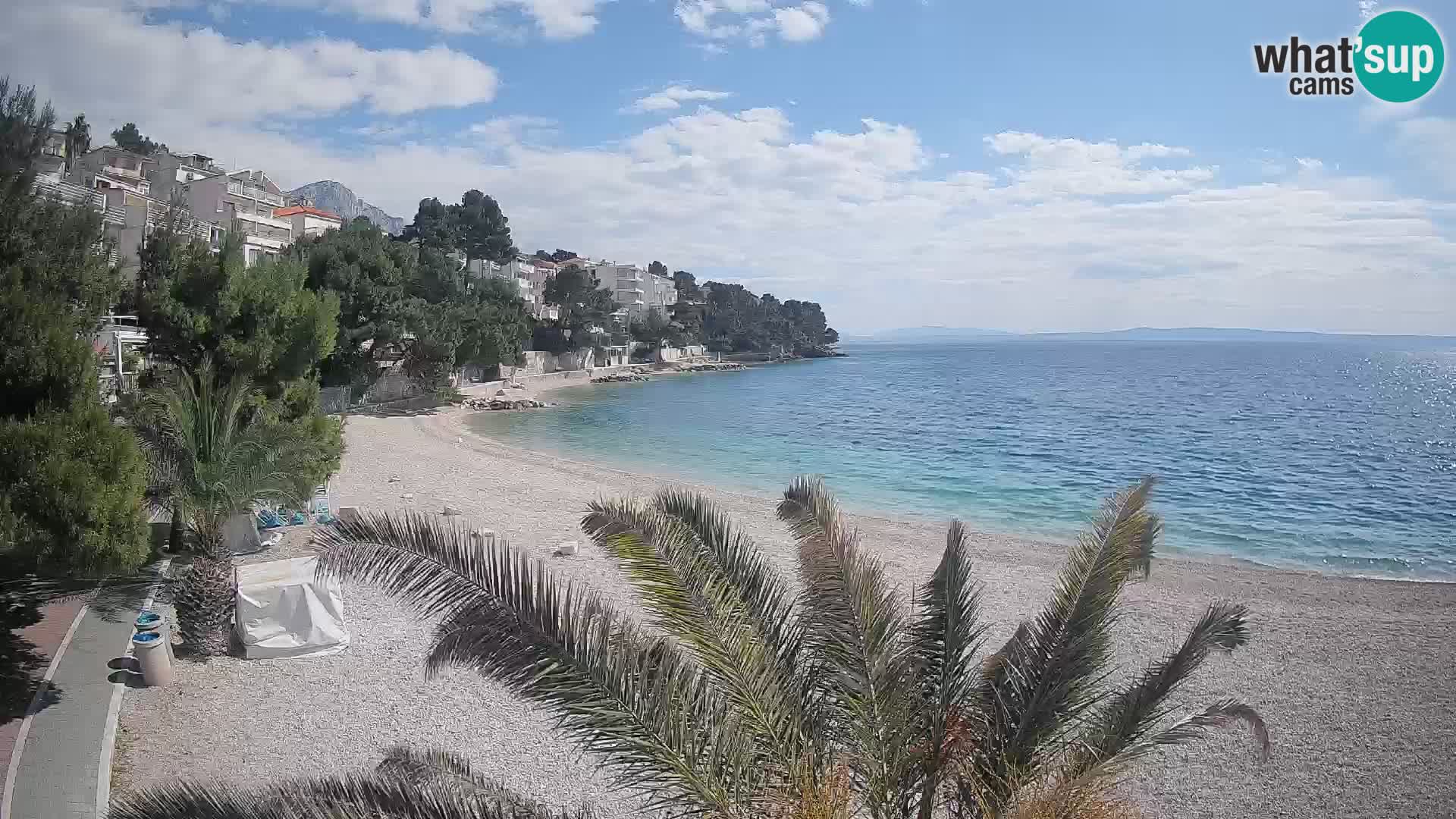 Webcam Lučica Beach Brela – Live View from the Adriatic Coast