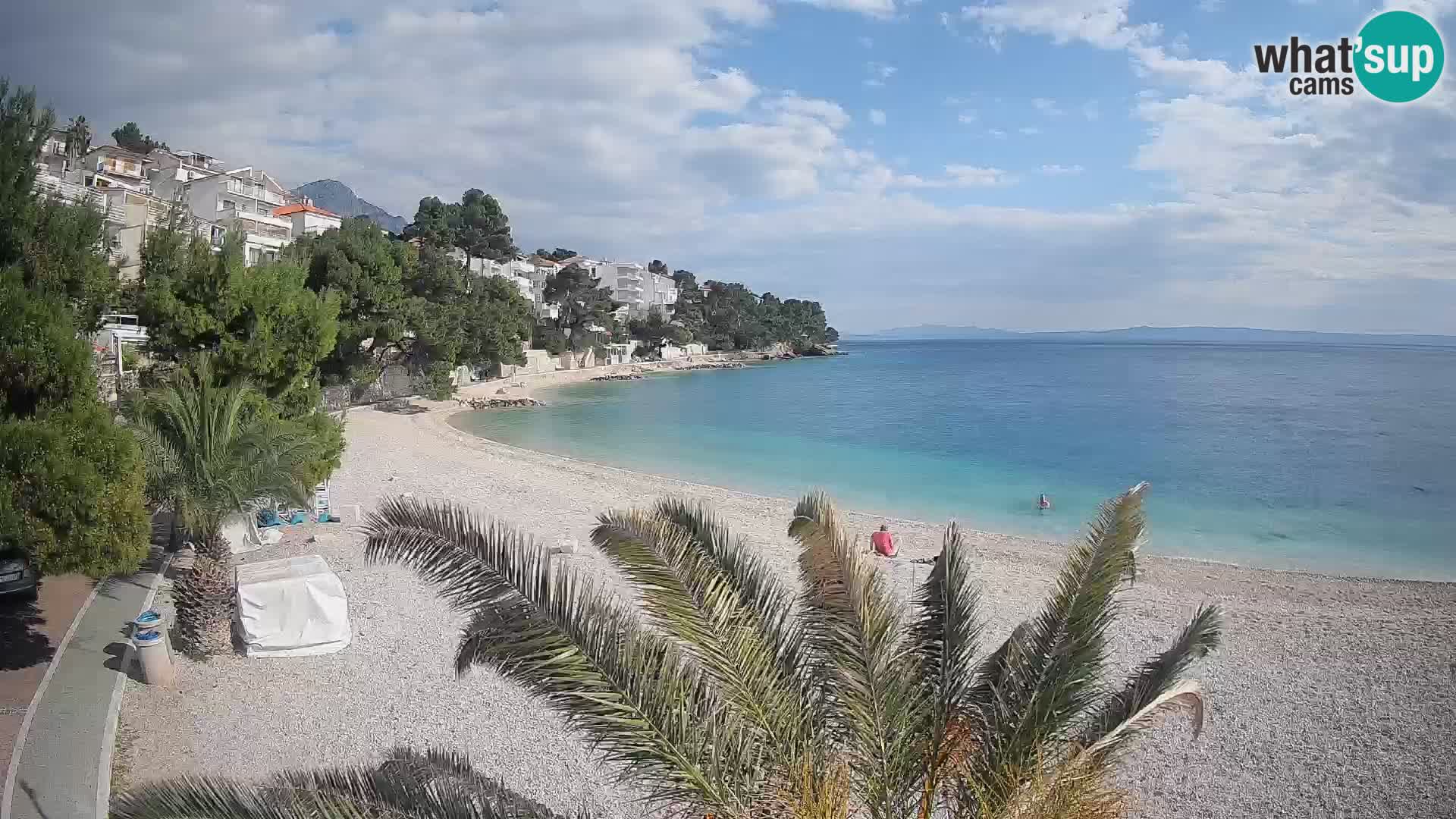 Webcam Lučica Beach Brela – Live View from the Adriatic Coast
