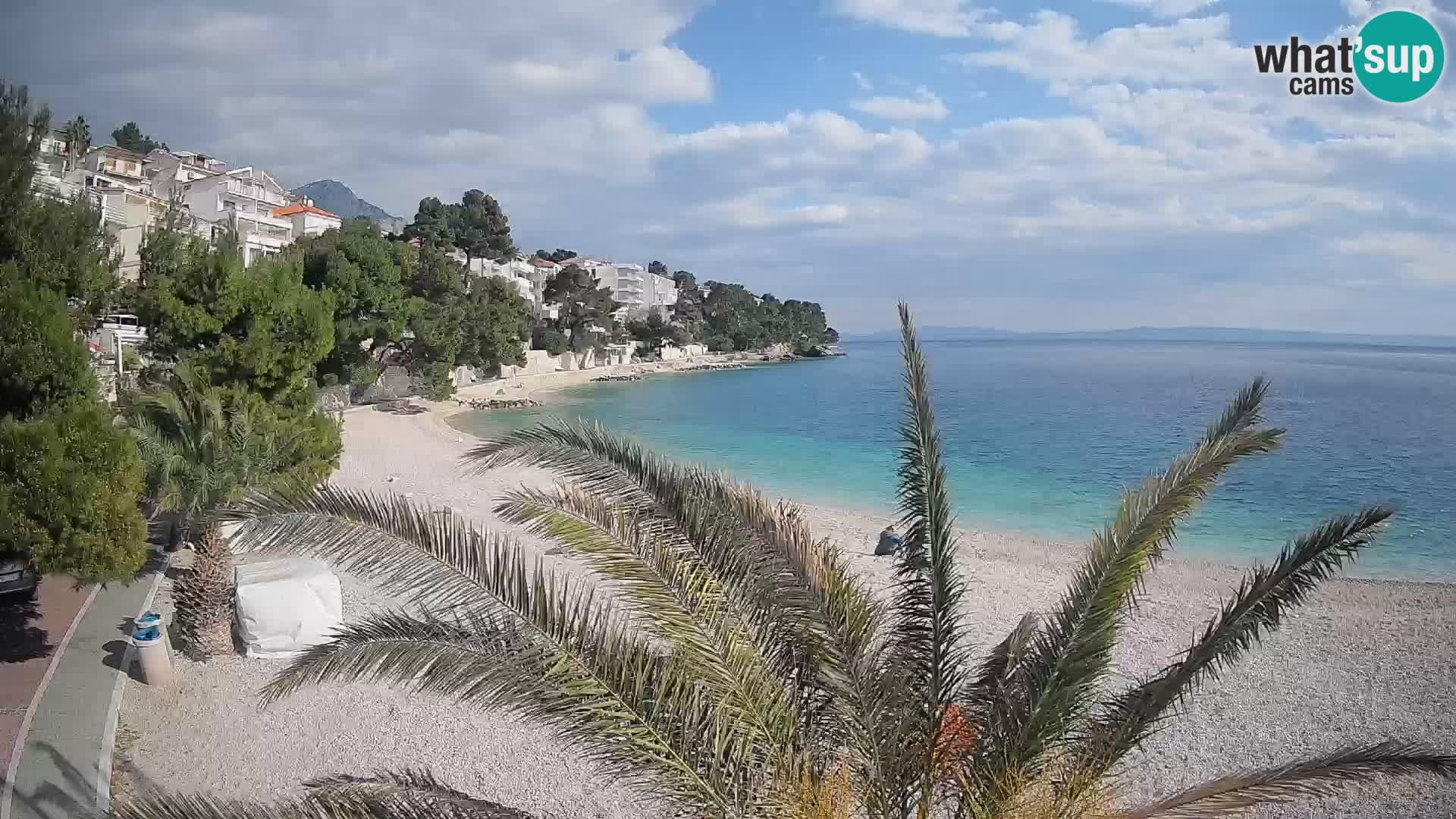Webcam Lučica Beach Brela – Live View from the Adriatic Coast