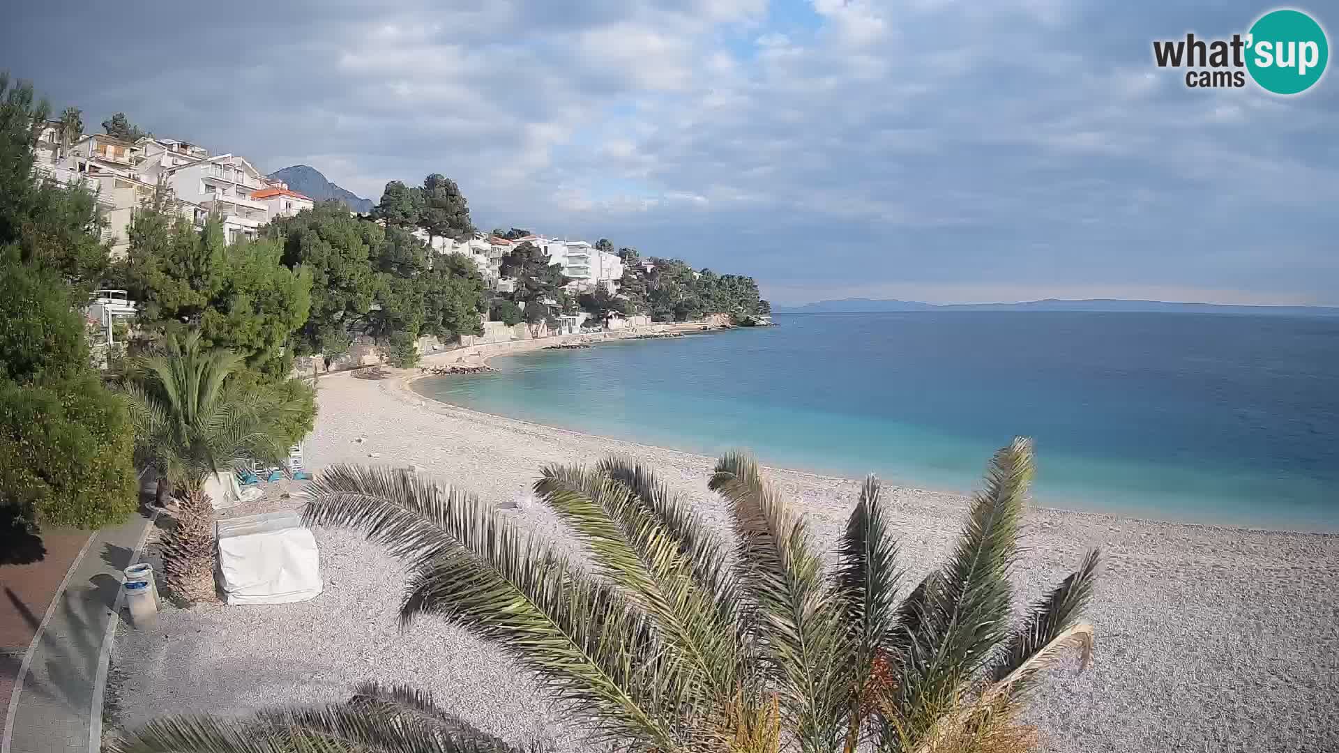 Webcam Lučica Beach Brela – Live View from the Adriatic Coast