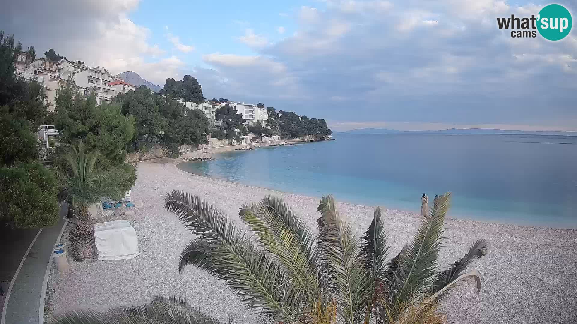 Webcam Lučica Beach Brela – Live View from the Adriatic Coast