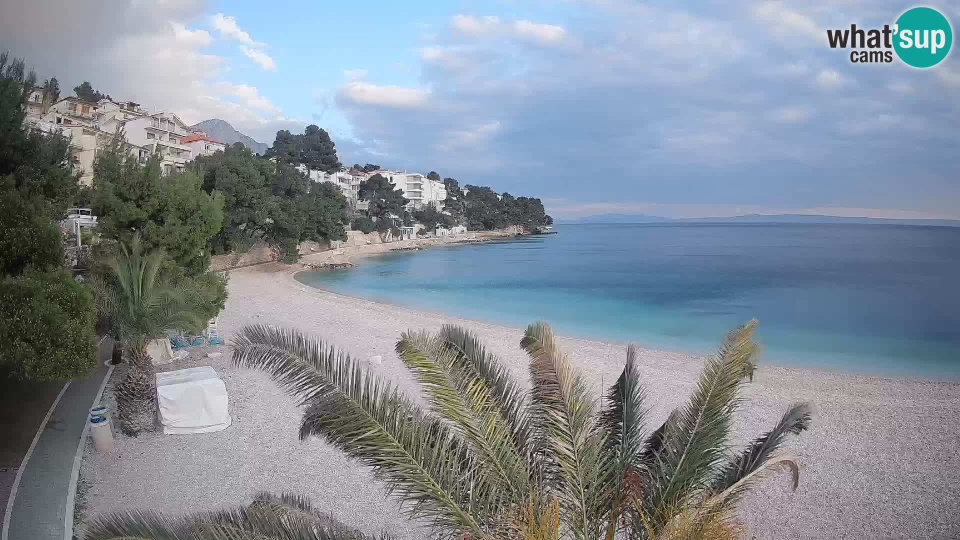 Webcam Lučica Beach Brela – Live View from the Adriatic Coast