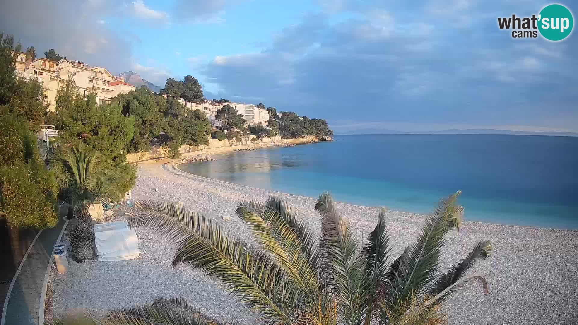 Webcam Lučica Beach Brela – Live View from the Adriatic Coast