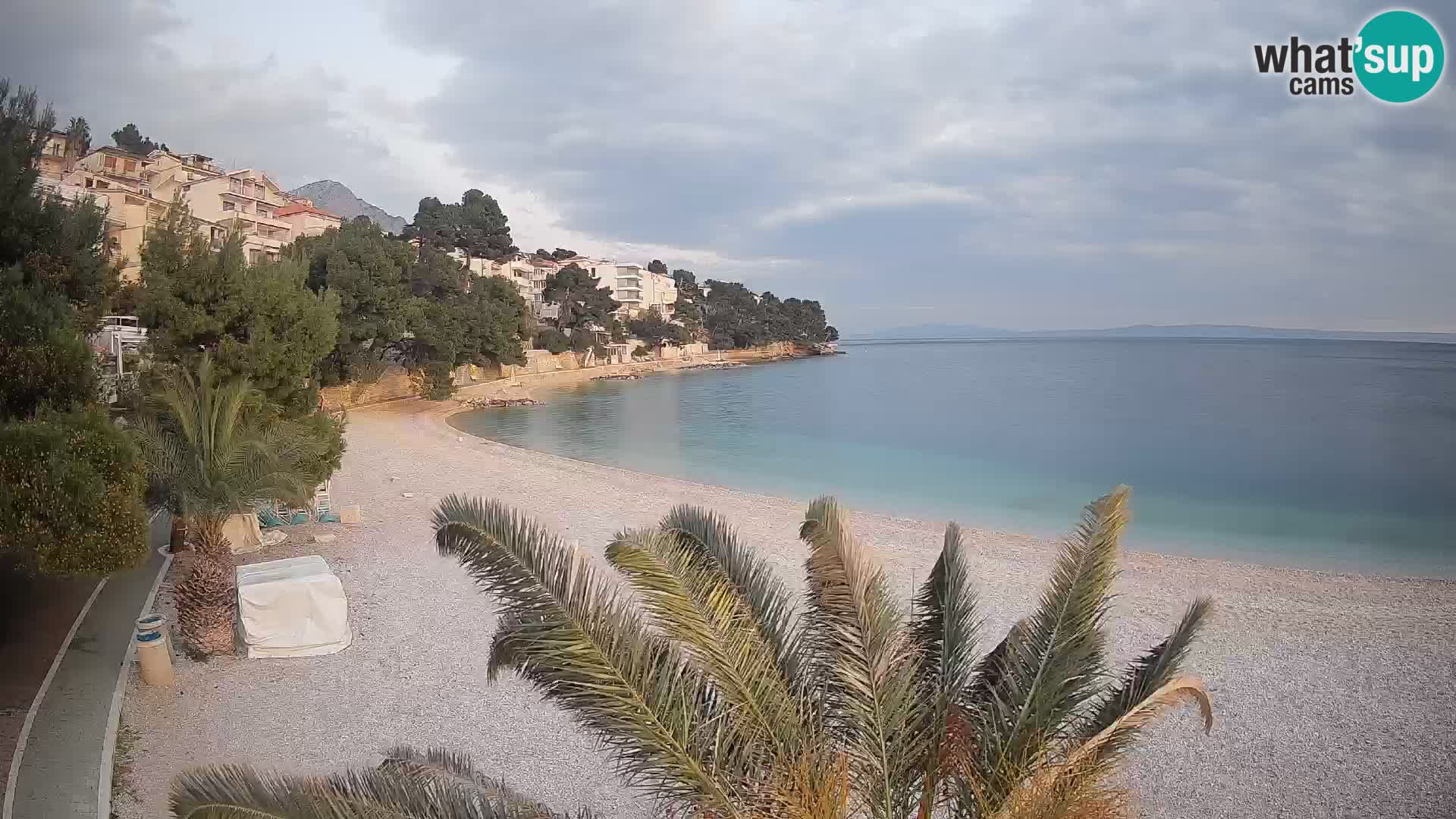 Webcam Lučica Beach Brela – Live View from the Adriatic Coast