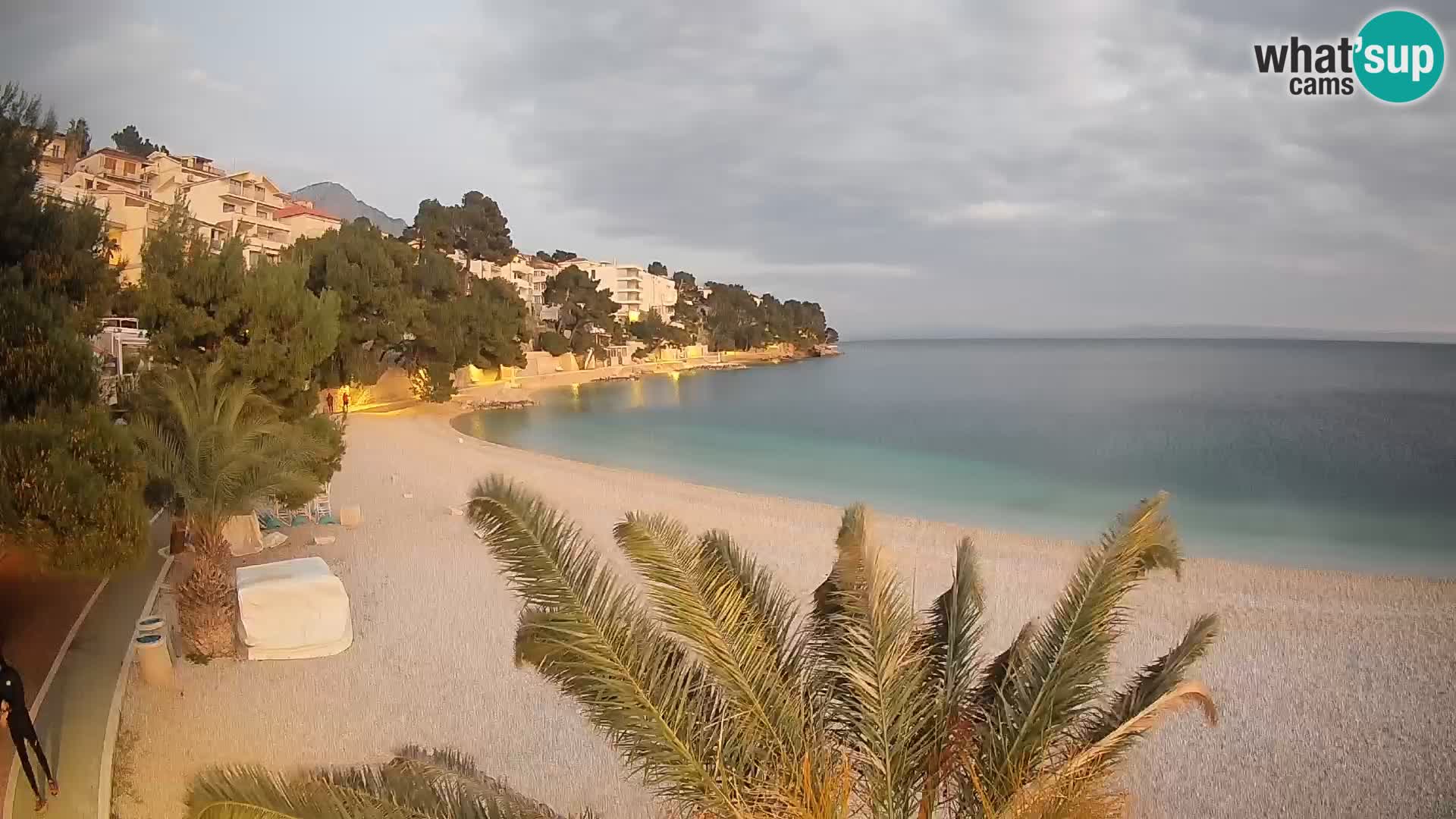 Webcam Lučica Beach Brela – Live View from the Adriatic Coast