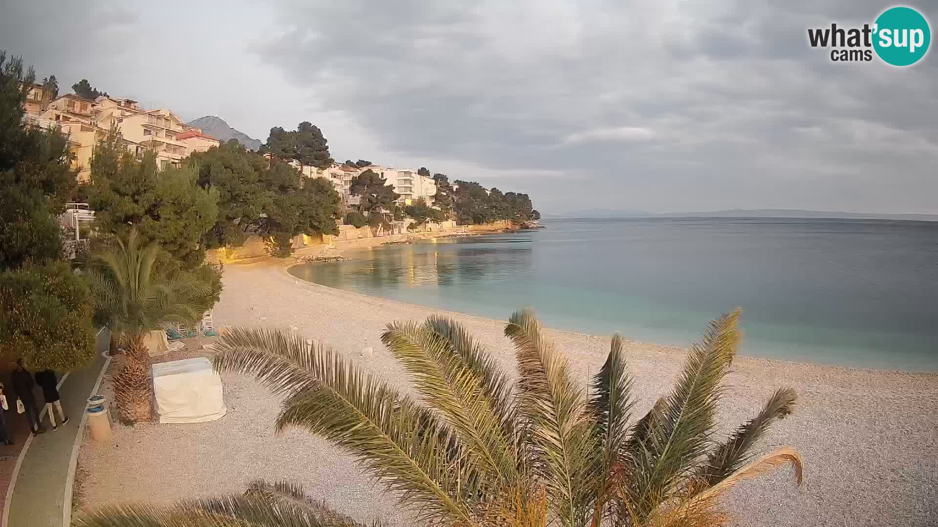 Webcam Lučica Beach Brela – Live View from the Adriatic Coast