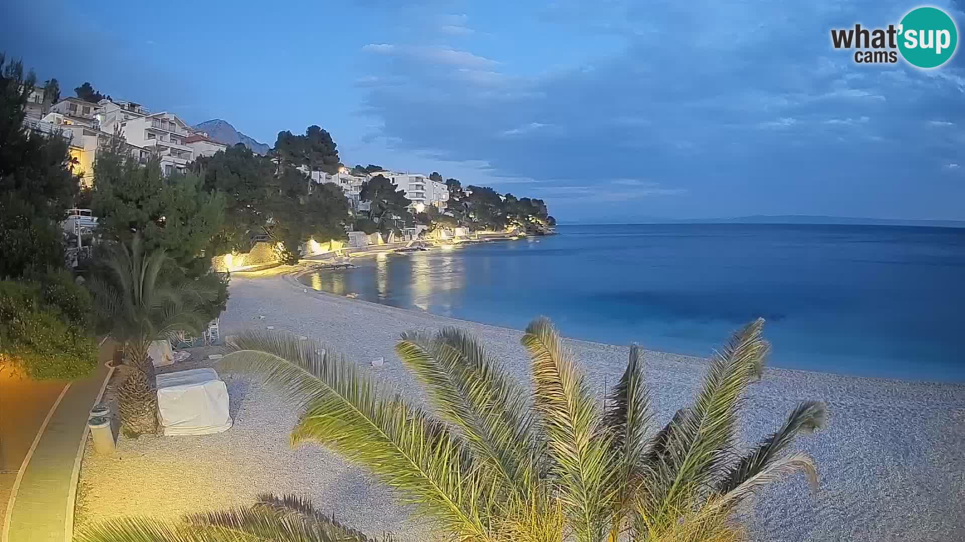 Webcam Lučica Beach Brela – Live View from the Adriatic Coast