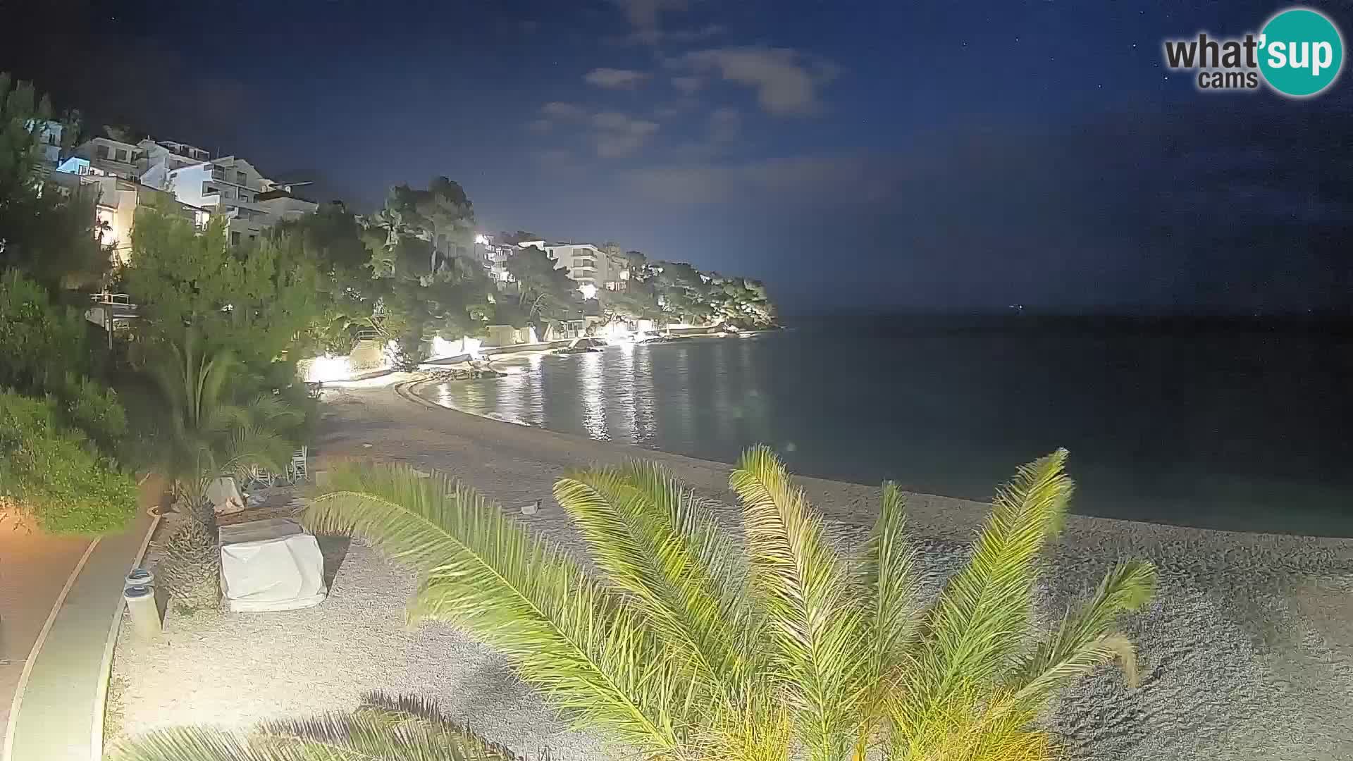 Webcam Lučica Beach Brela – Live View from the Adriatic Coast