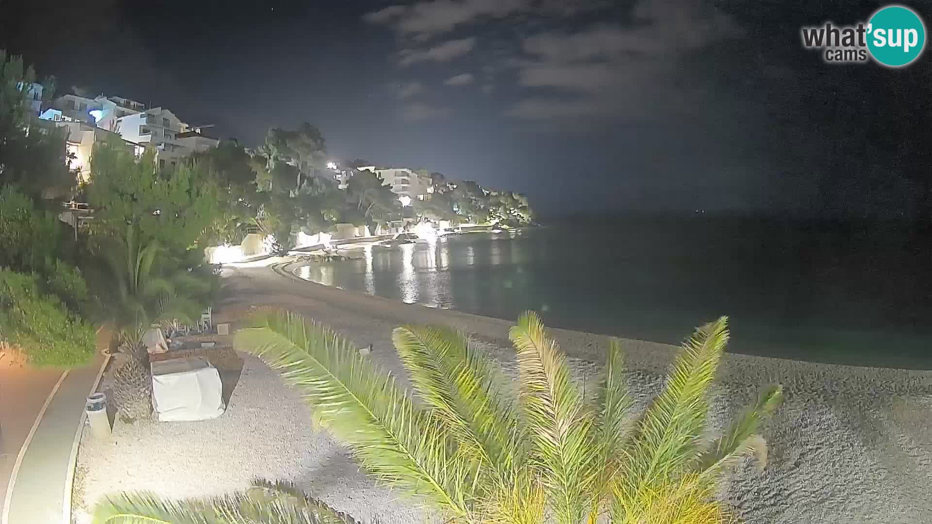 Webcam Lučica Beach Brela – Live View from the Adriatic Coast