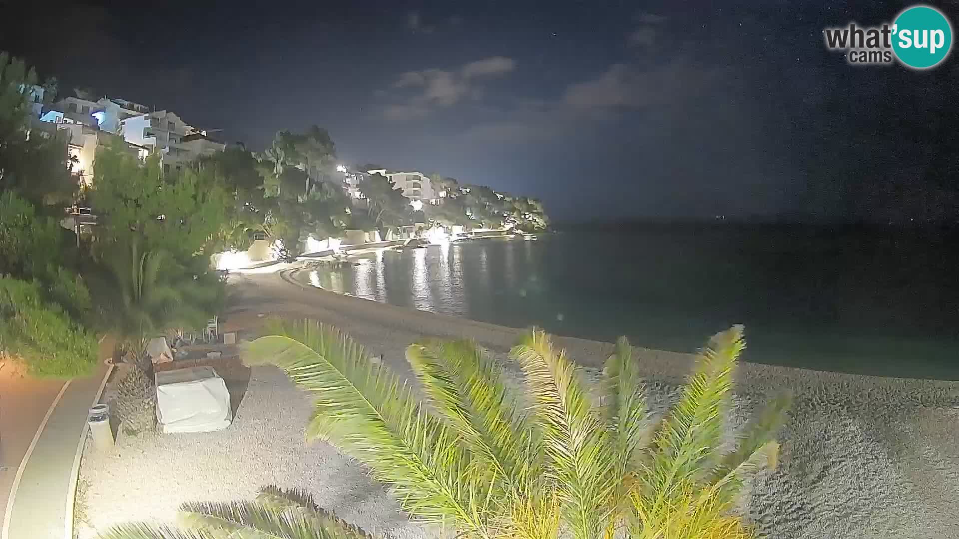 Webcam Lučica Beach Brela – Live View from the Adriatic Coast
