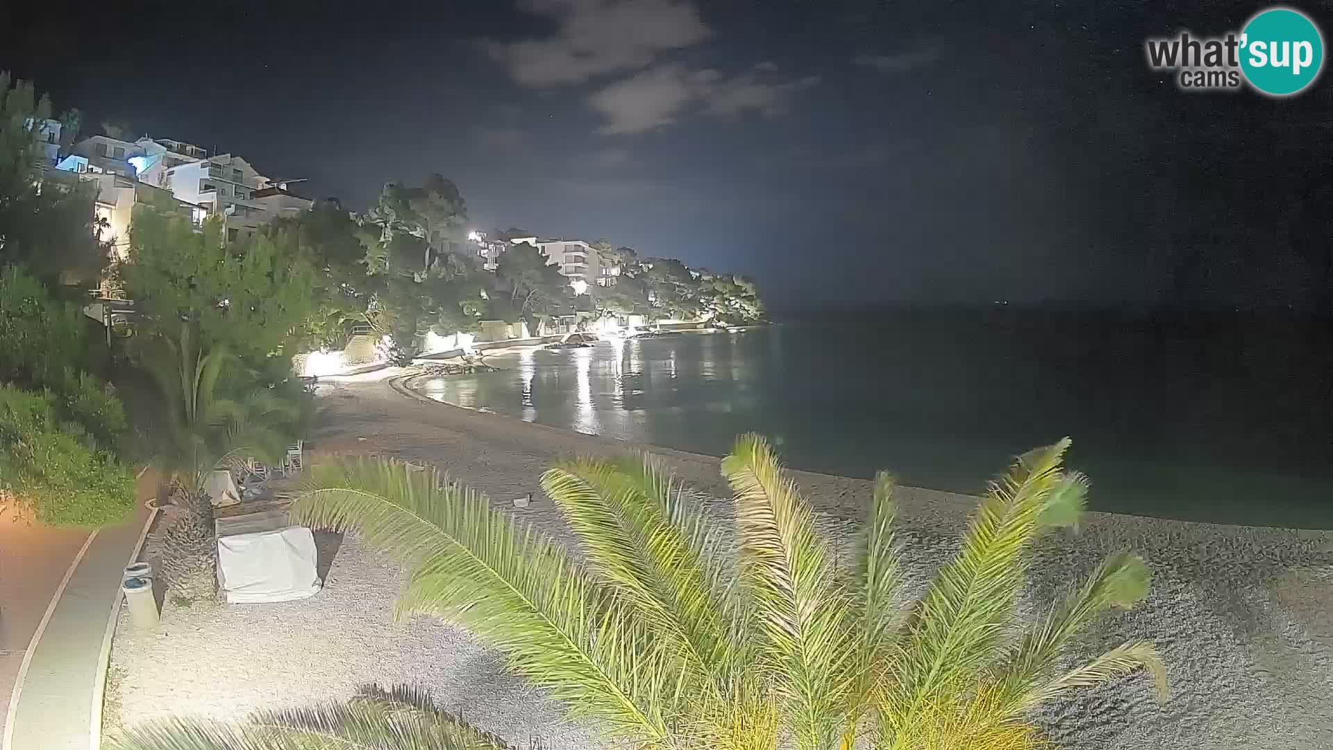 Webcam Playa Lučica Brela – Vista en directo de la costa adriática