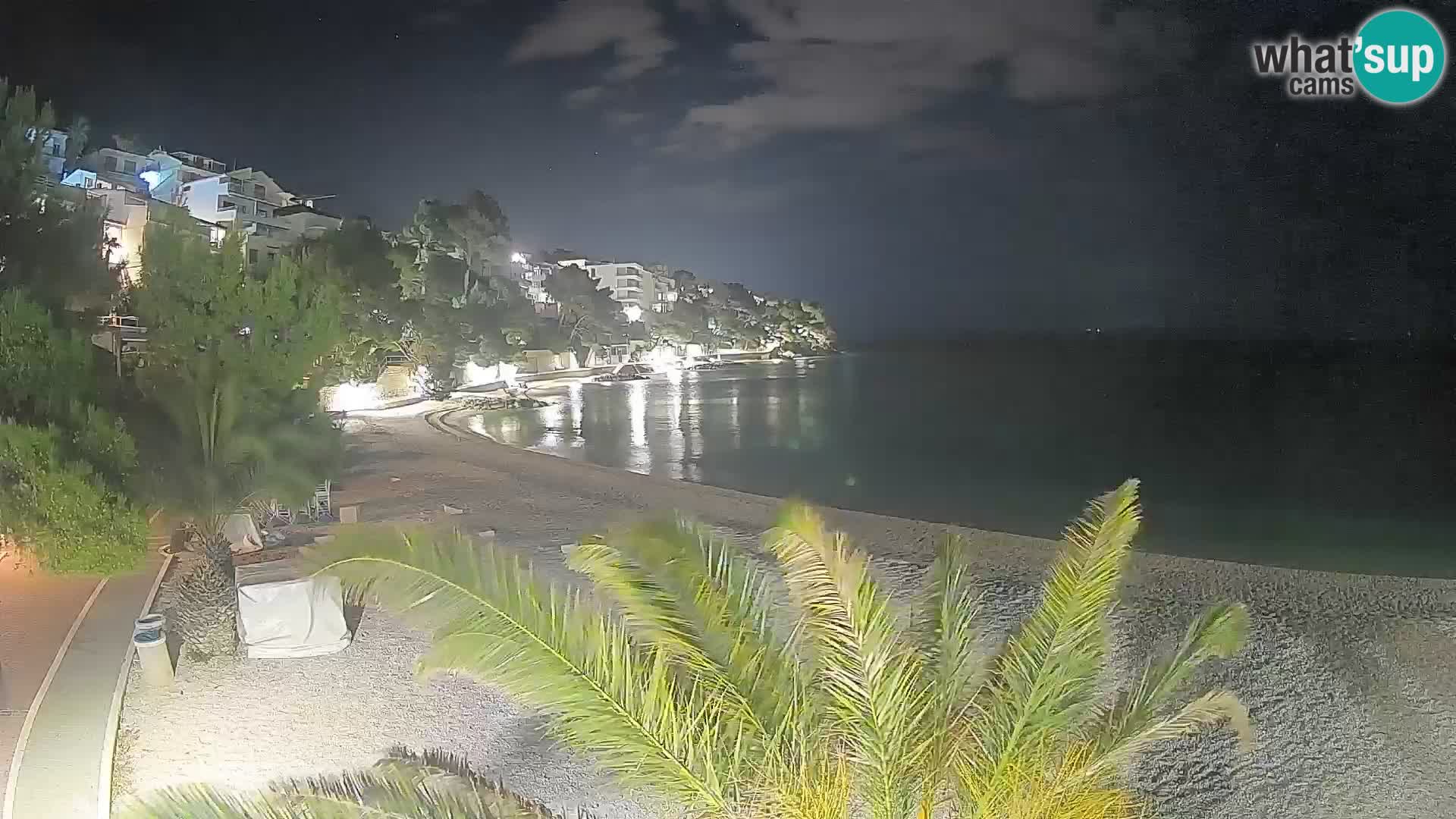 Webcam Lučica Beach Brela – Live View from the Adriatic Coast
