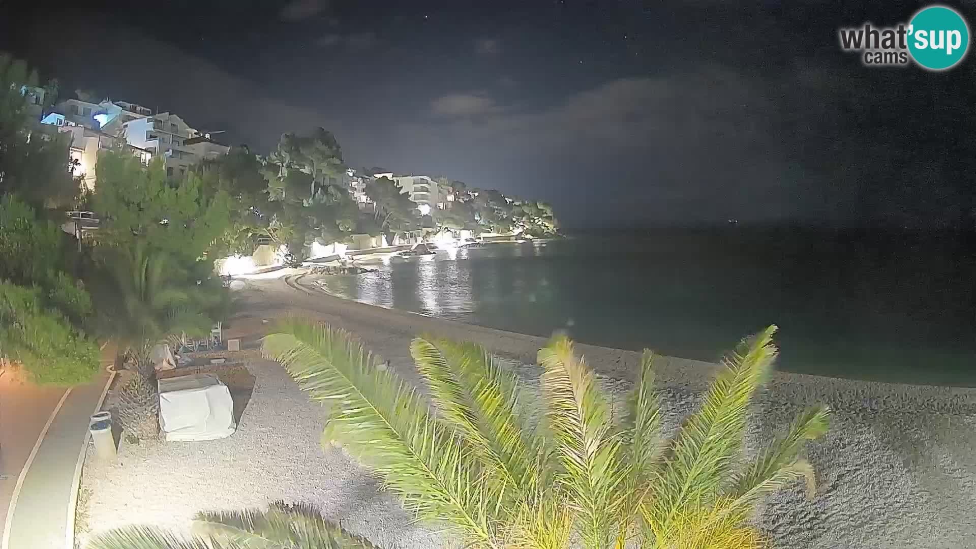 Webcam Lučica Beach Brela – Live View from the Adriatic Coast