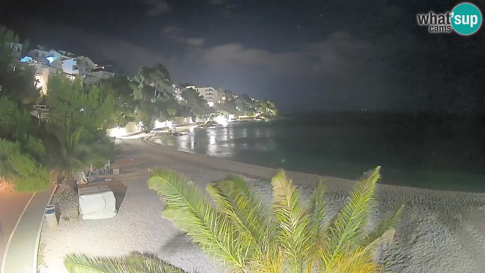 Webcam Lučica Beach Brela – Live View from the Adriatic Coast