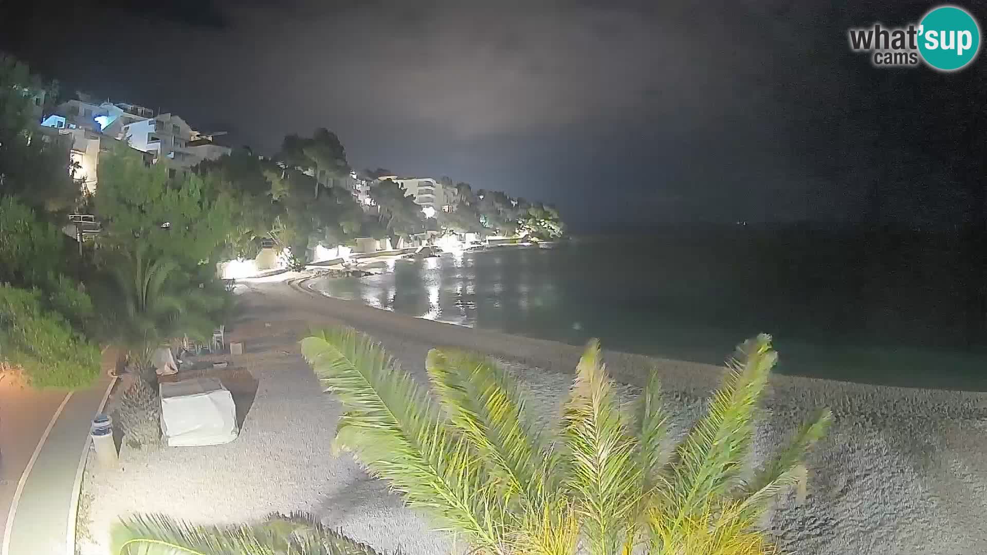 Webcam Lučica Beach Brela – Live View from the Adriatic Coast