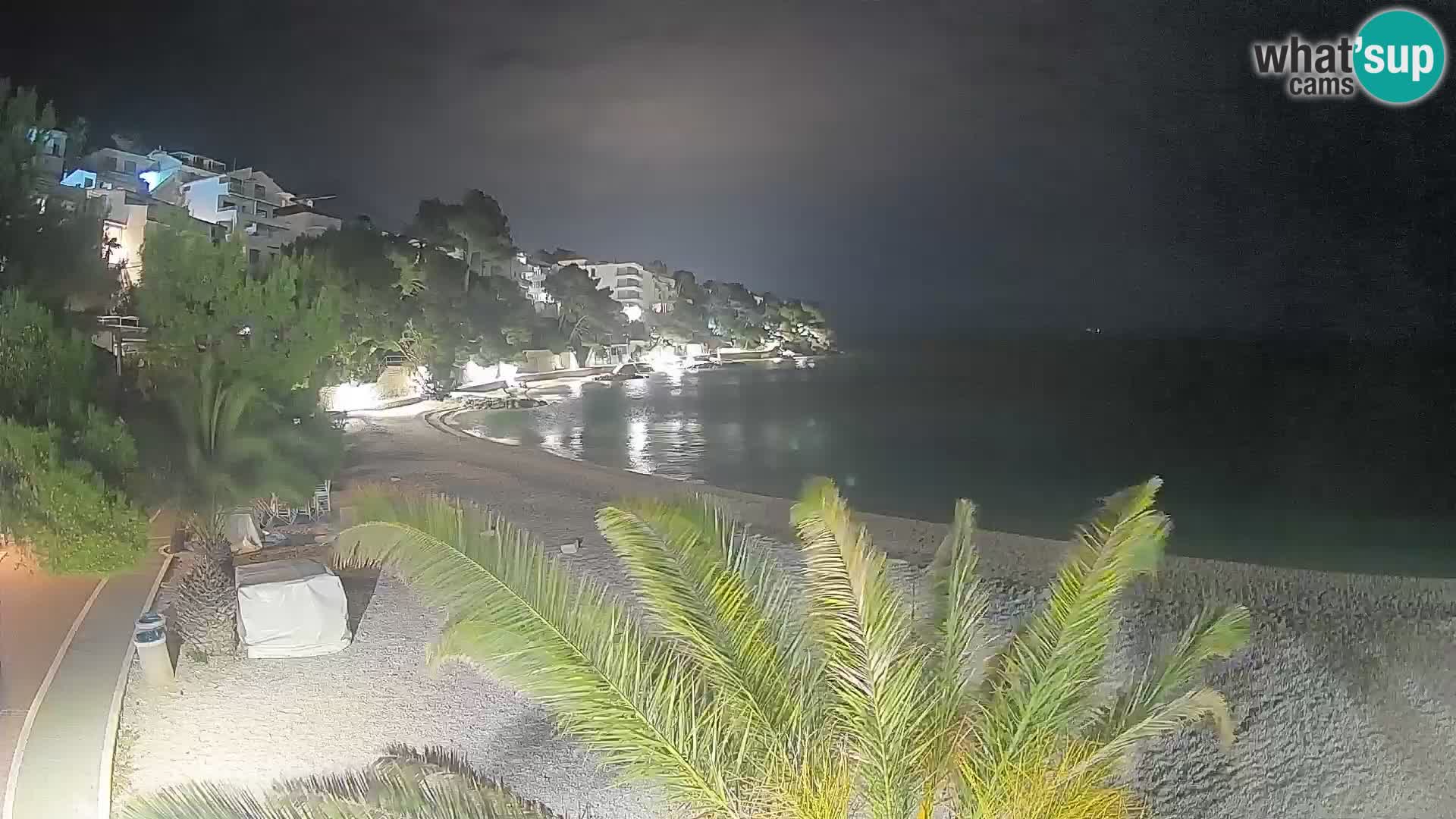 Webcam Lučica Beach Brela – Live View from the Adriatic Coast