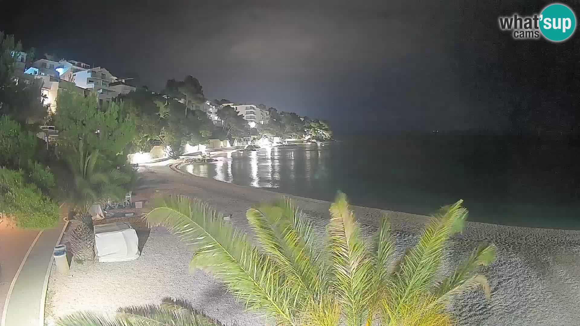 Webcam Lučica Beach Brela – Live View from the Adriatic Coast