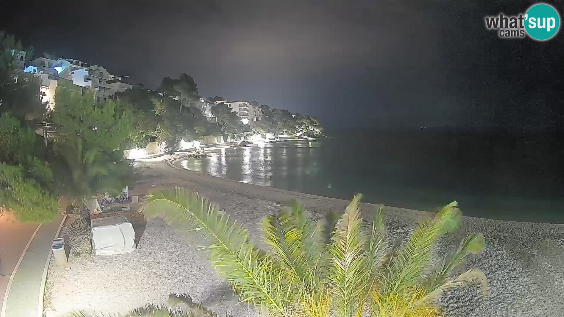 Webcam Lučica Beach Brela – Live View from the Adriatic Coast
