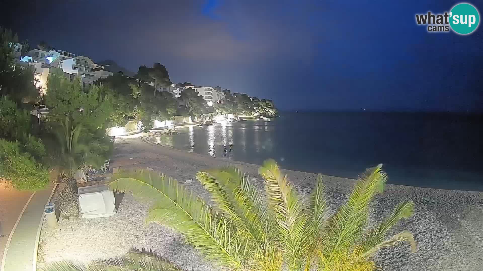 Webcam Lučica Beach Brela – Live View from the Adriatic Coast