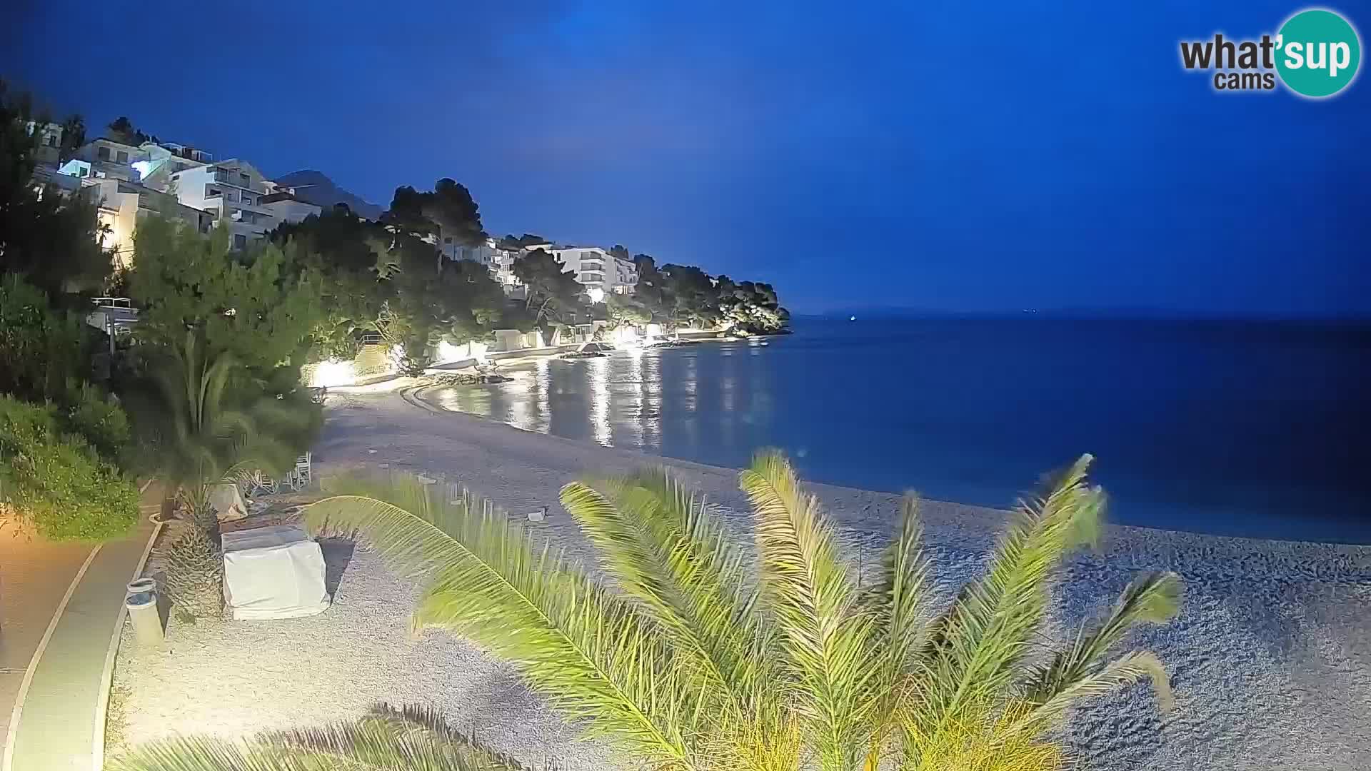 Webcam Lučica Beach Brela – Live View from the Adriatic Coast