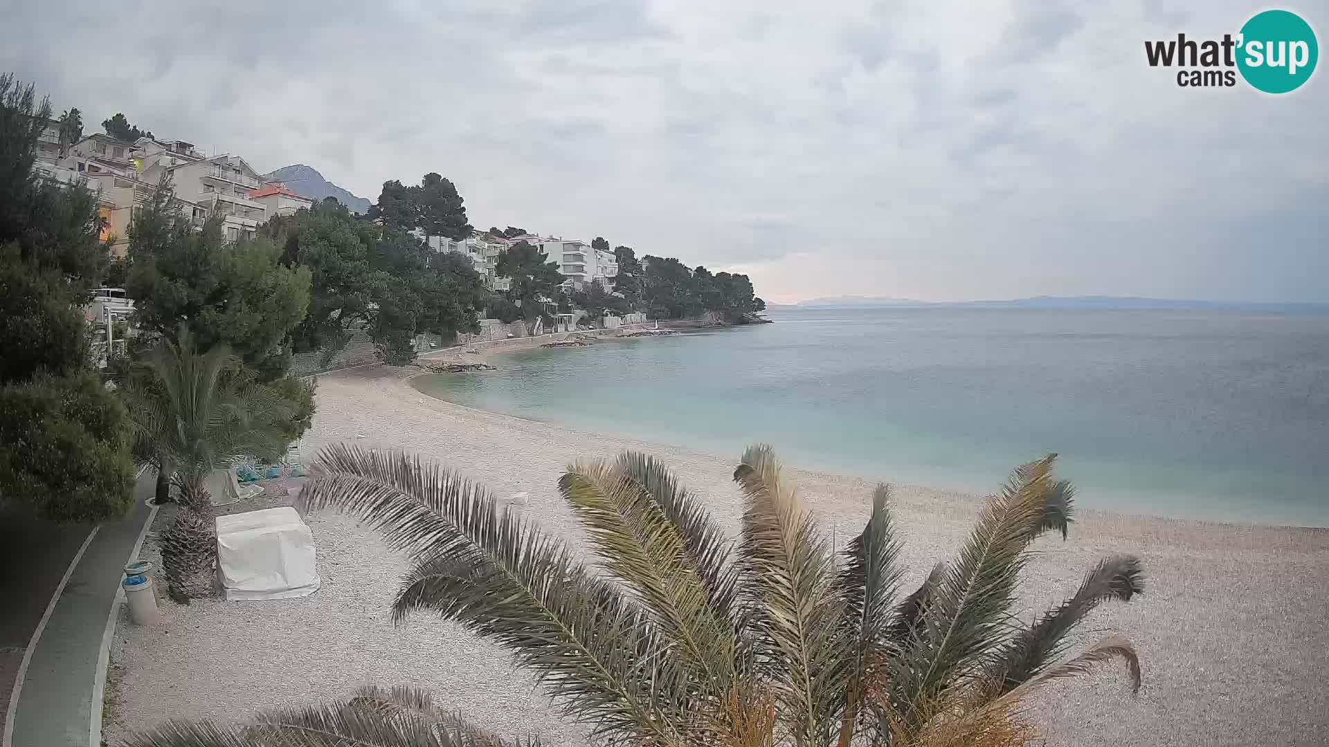 Webcam Lučica Beach Brela – Live View from the Adriatic Coast