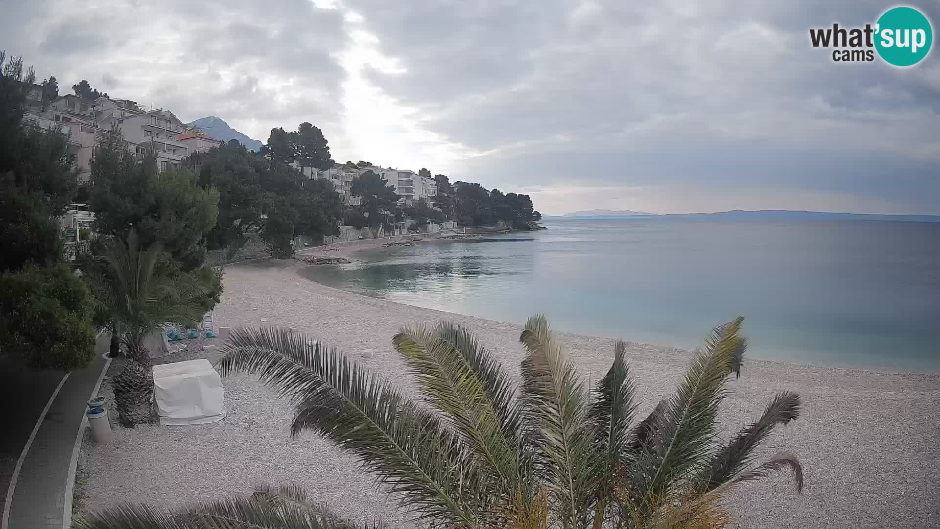Webcam Lučica Beach Brela – Live View from the Adriatic Coast