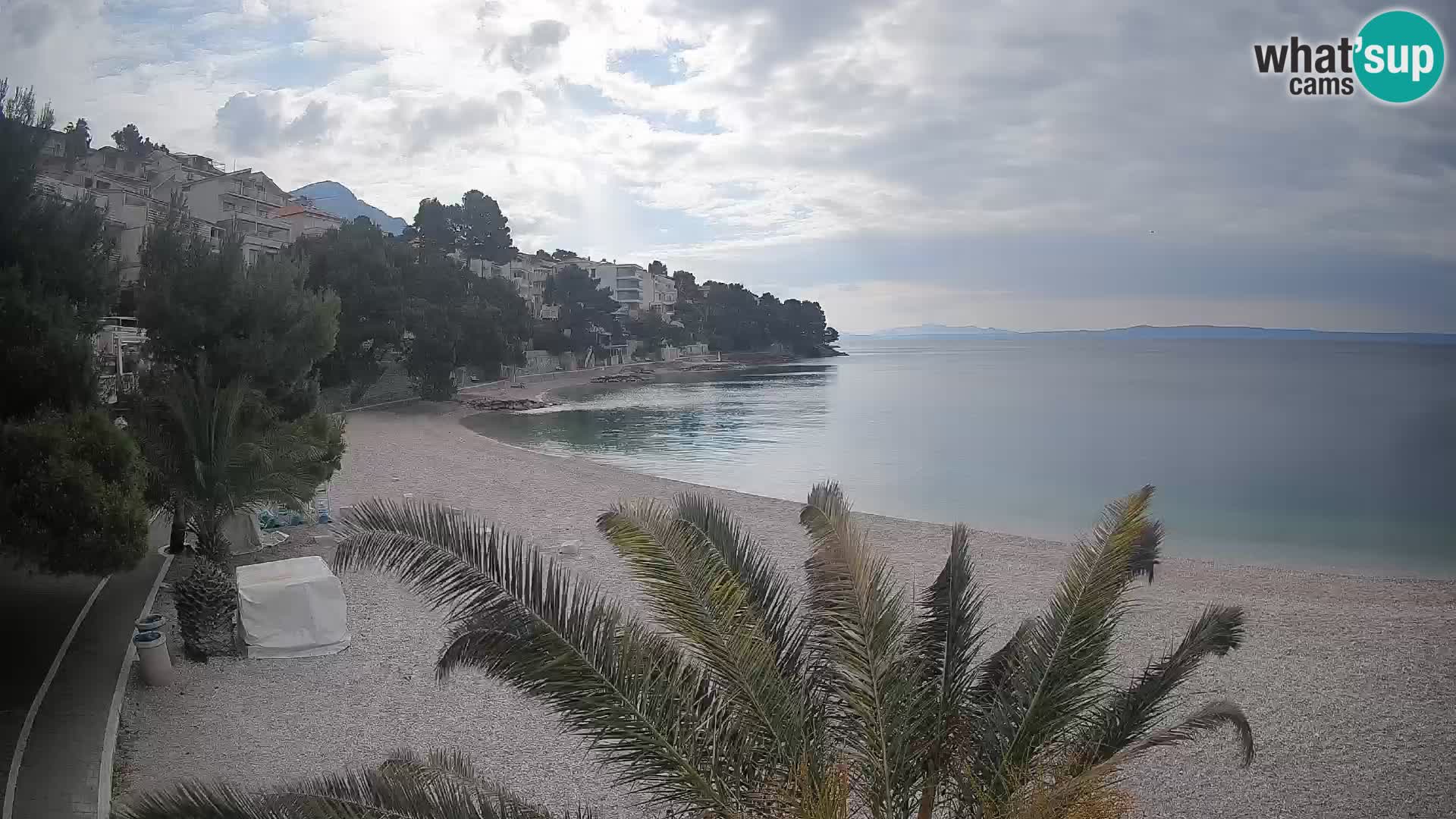 Webcam Playa Lučica Brela – Vista en directo de la costa adriática