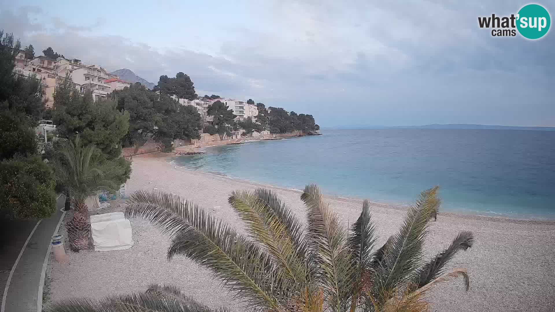 Webcam Lučica Beach Brela – Live View from the Adriatic Coast