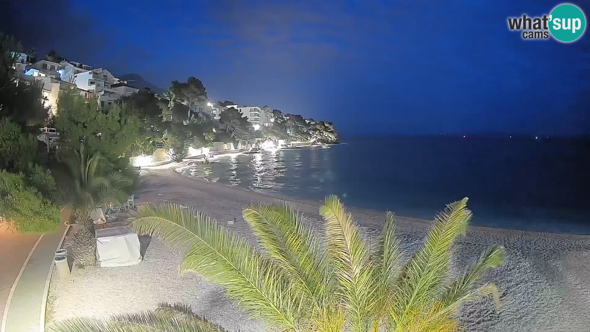 Webcam Playa Lučica Brela – Vista en directo de la costa adriática
