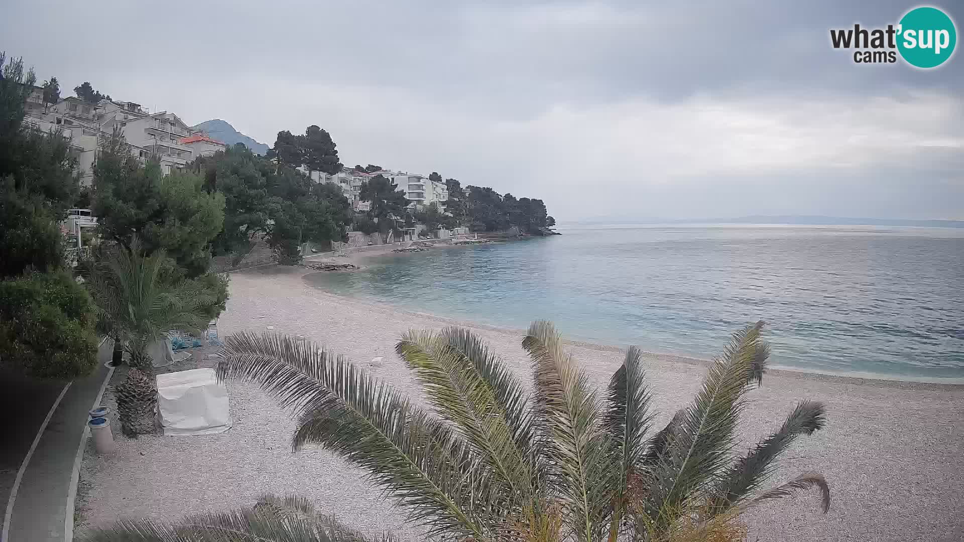 Webcam Lučica Beach Brela – Live View from the Adriatic Coast