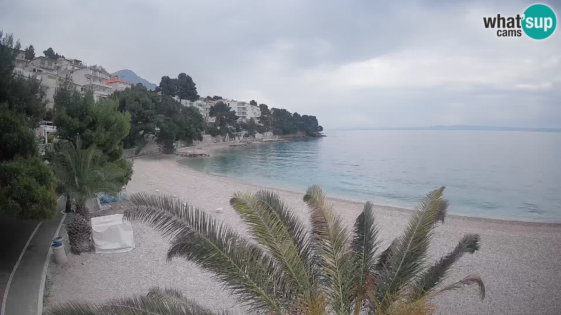 Webcam Lučica Beach Brela – Live View from the Adriatic Coast