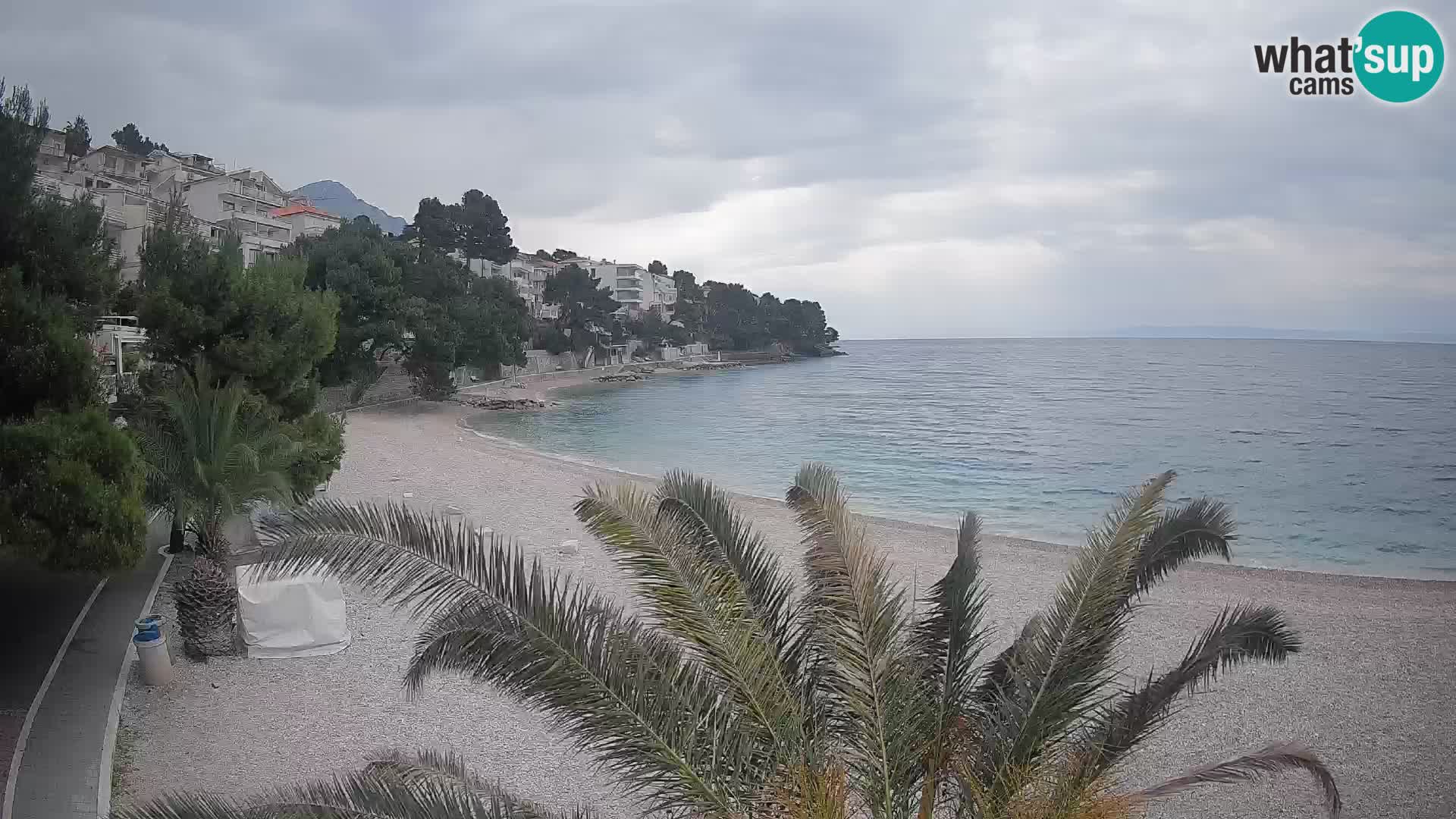 Webcam Lučica Beach Brela – Live View from the Adriatic Coast