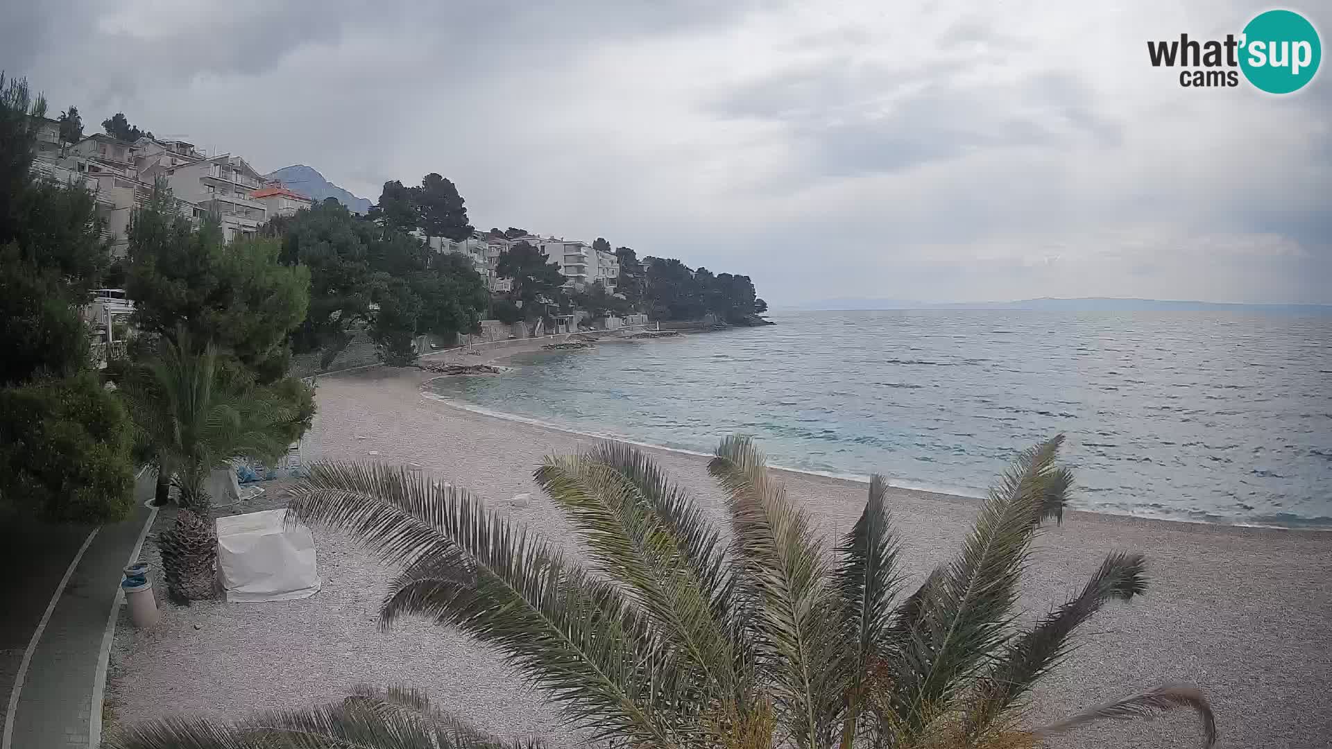 Webcam Lučica Beach Brela – Live View from the Adriatic Coast