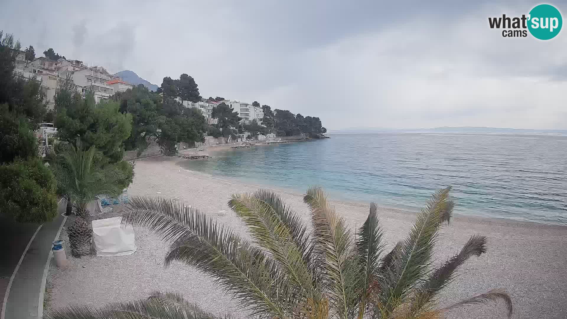 Webcam Lučica Beach Brela – Live View from the Adriatic Coast