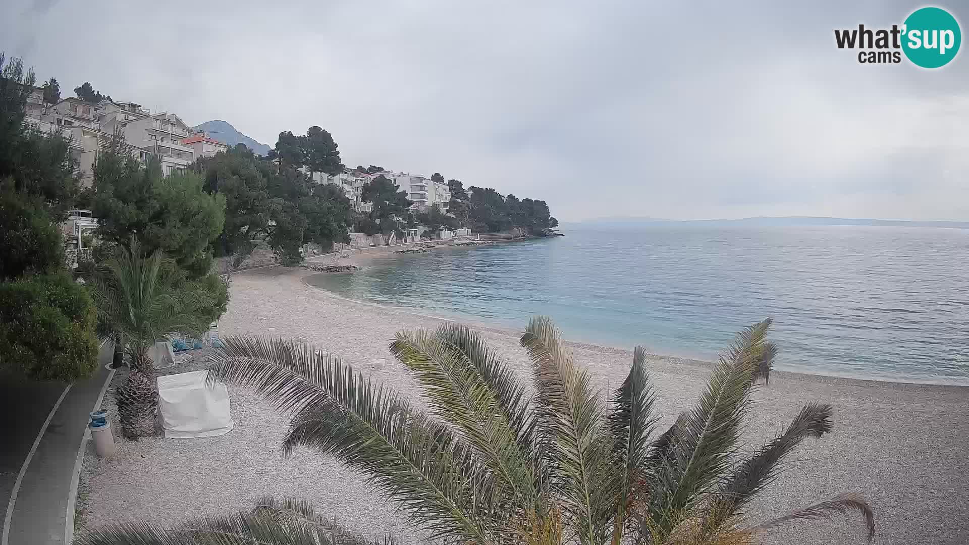 Webcam Lučica Beach Brela – Live View from the Adriatic Coast