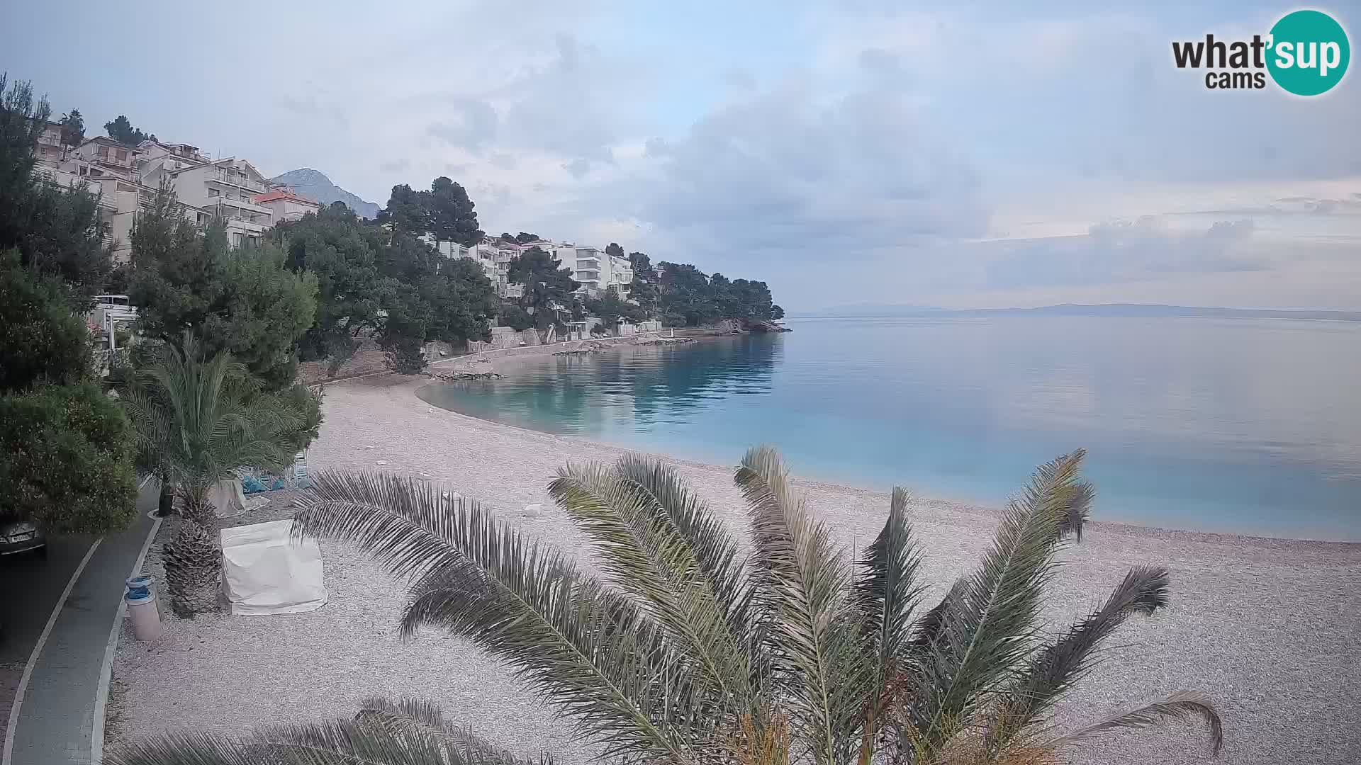 Webcam Lučica Beach Brela – Live View from the Adriatic Coast