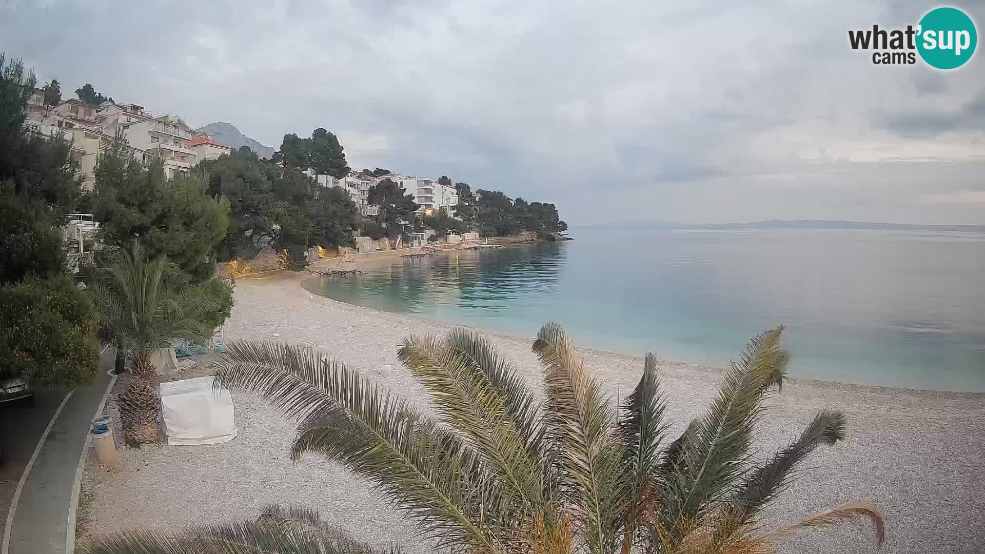 Webcam Lučica Beach Brela – Live View from the Adriatic Coast