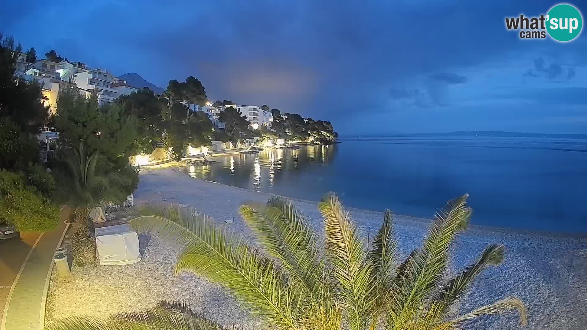 Webcam Lučica Beach Brela – Live View from the Adriatic Coast